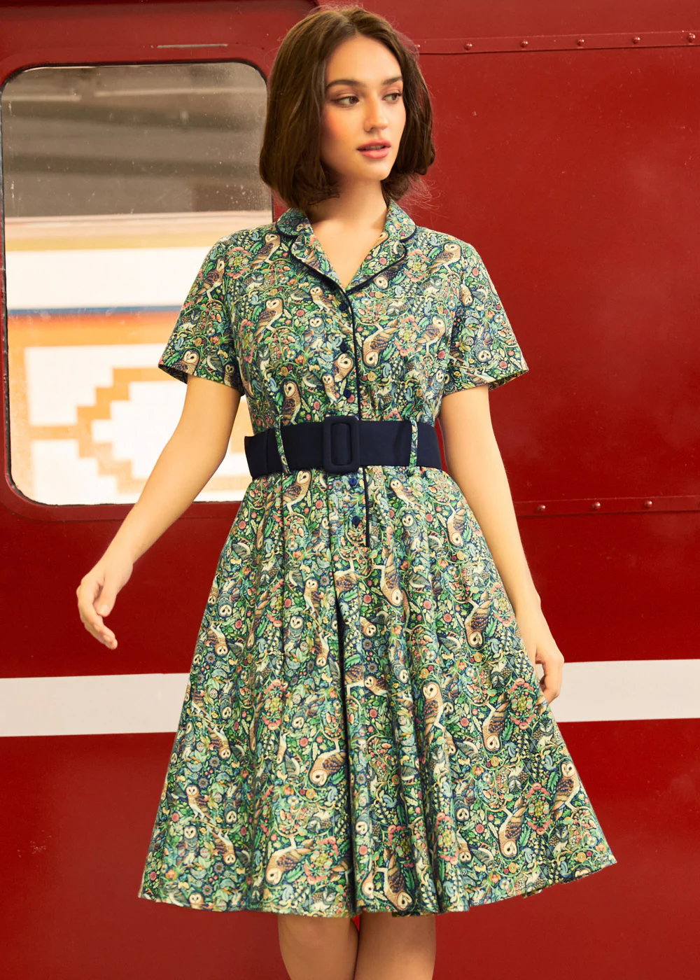 Rustic Elegance Casual Dress - Image 6
