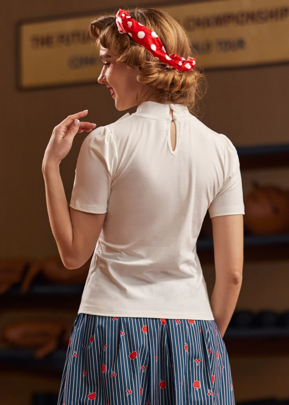 Rydell High Revisited Tie-Neck Top - Image 8
