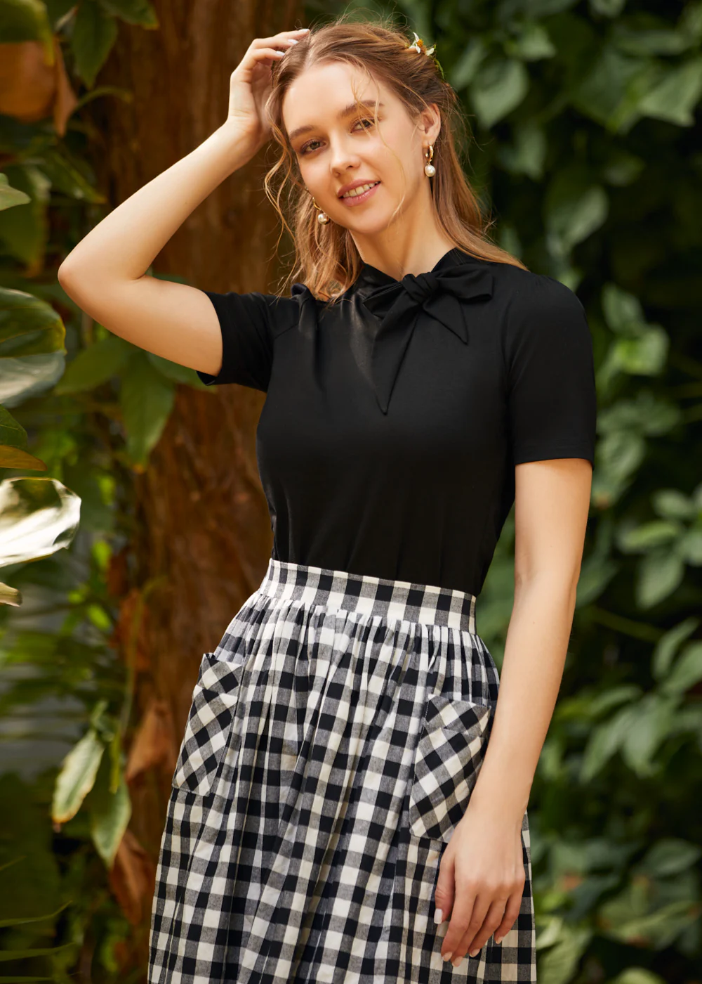 Rydell High Revisited Tie-Neck Top - Image 8
