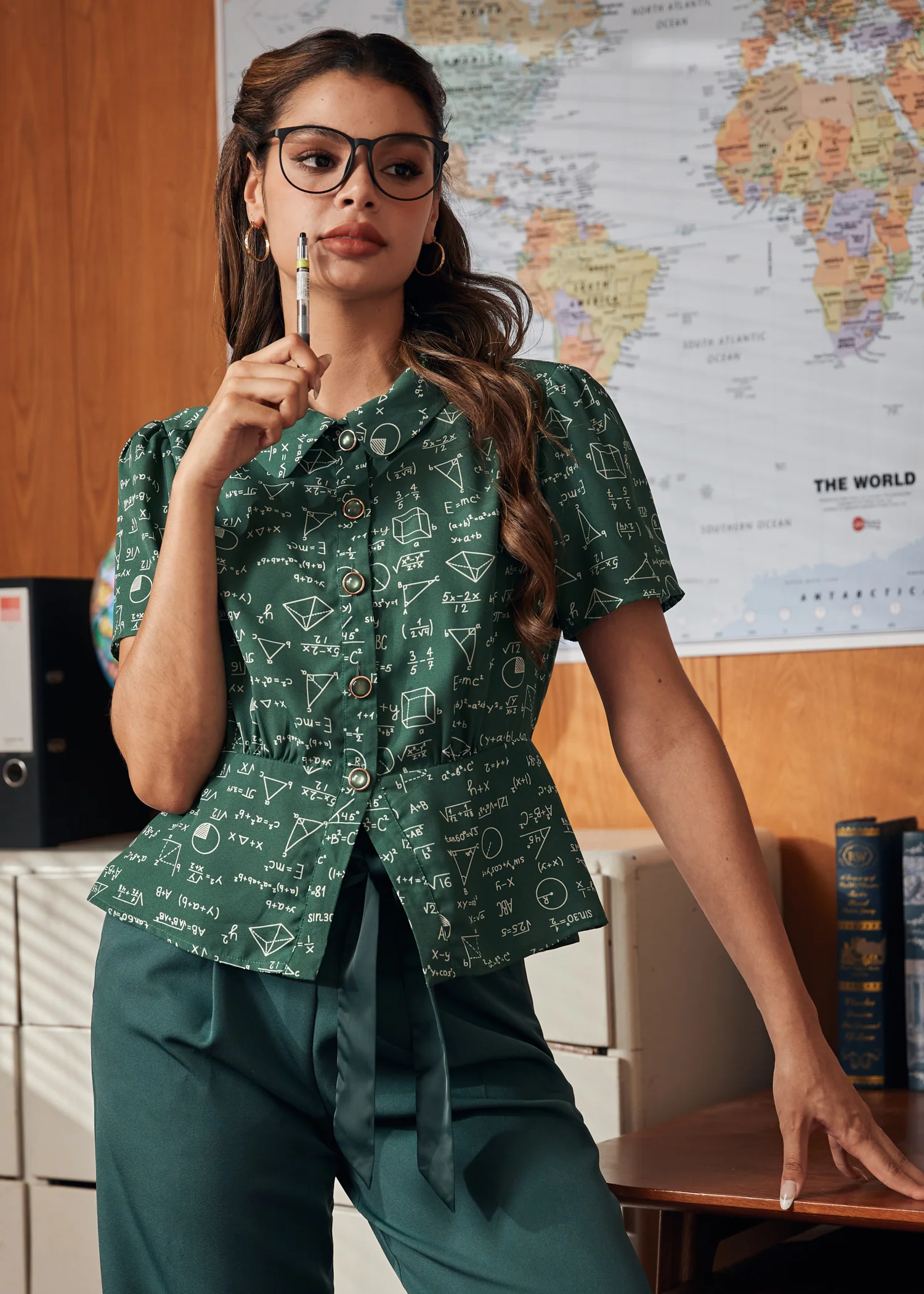 The Peplum Scholar Blouse - Image 7