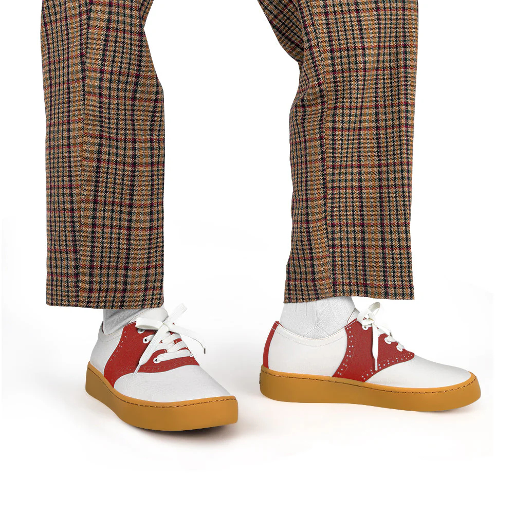 Saddle Casual Sneaker - Red - Image 3