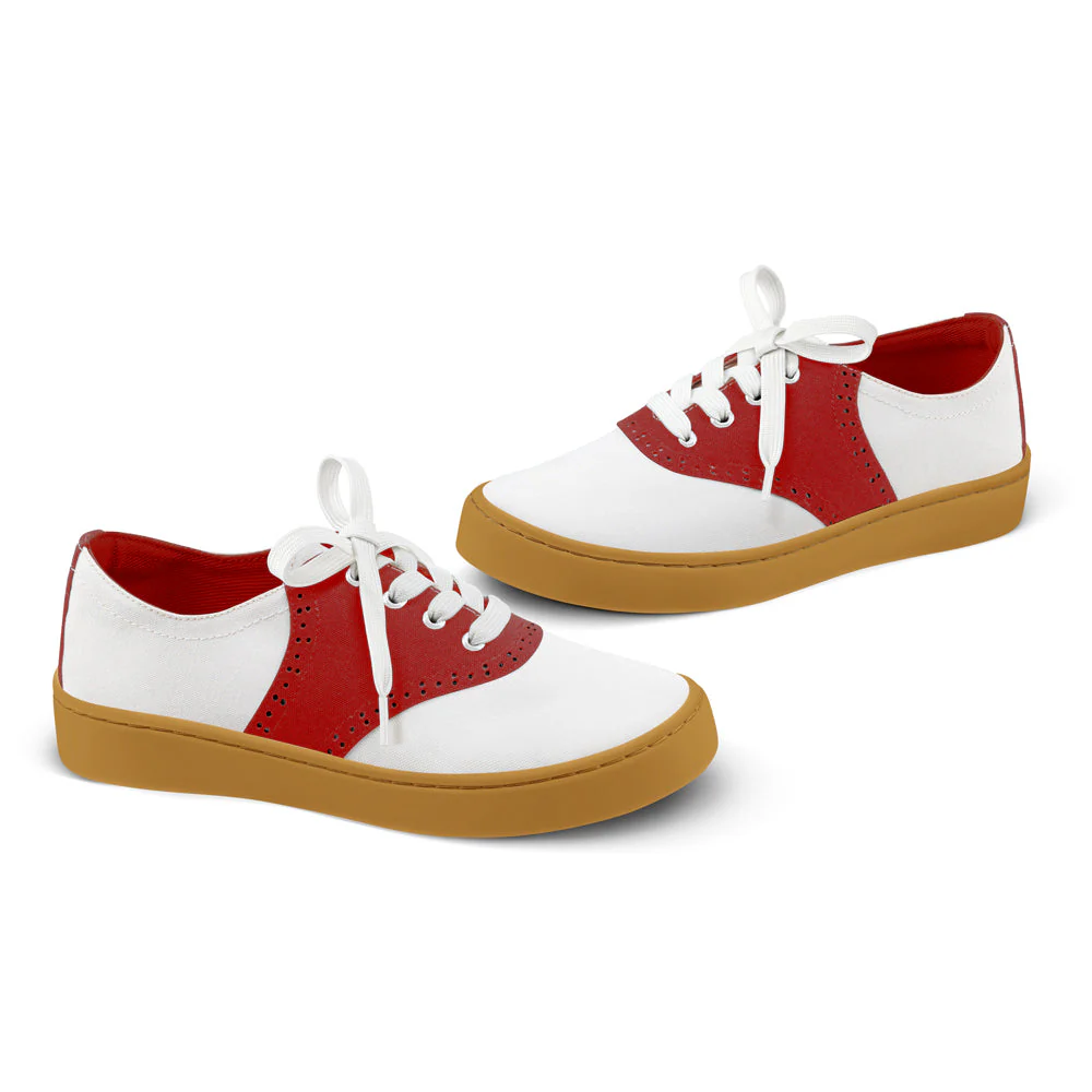 Saddle Casual Sneaker - Red - Image 4