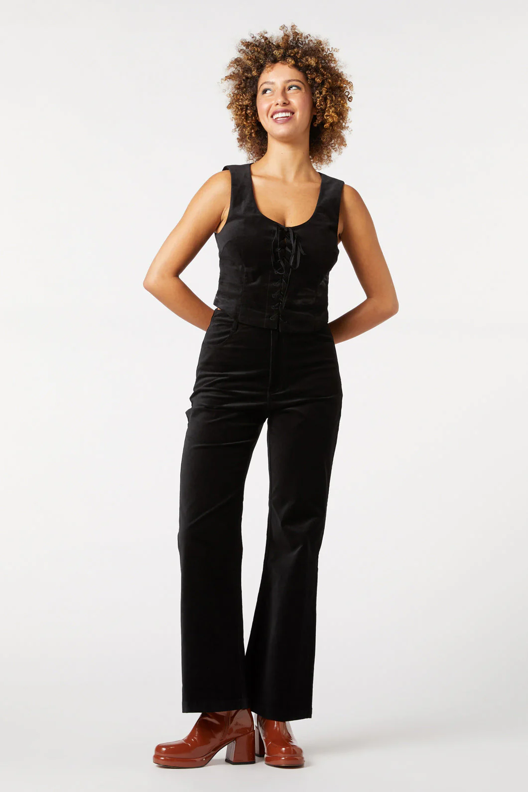 Sadie Velvet Vest - Image 6