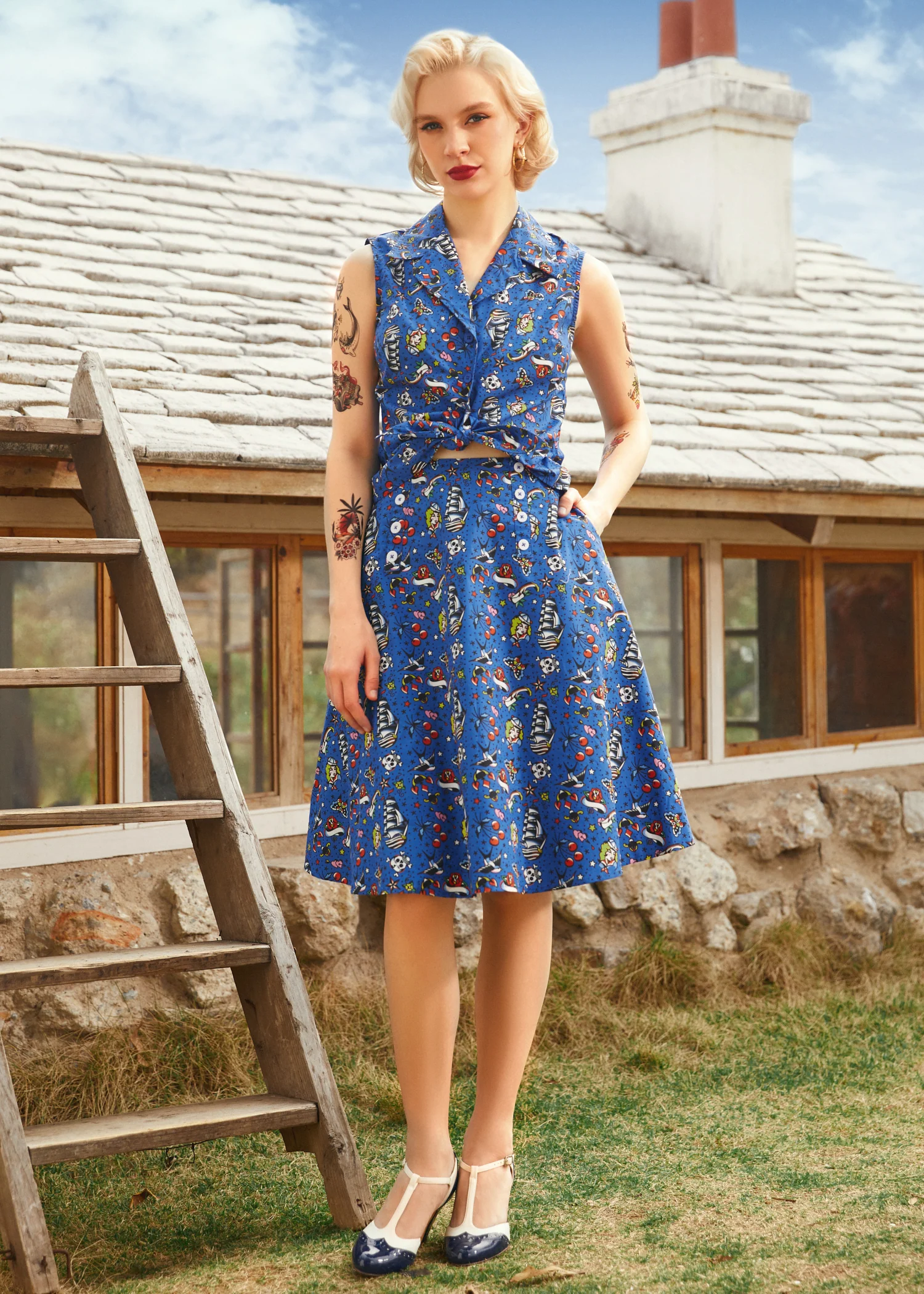 Sailor Flare Skirt - Image 2
