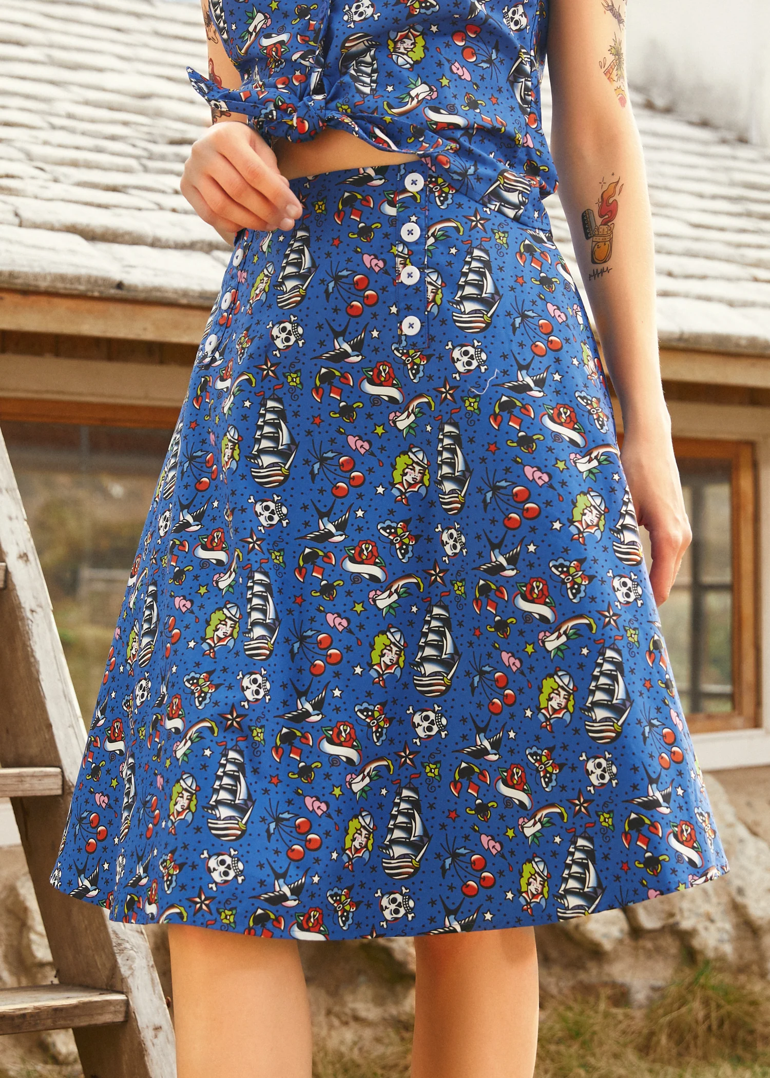 Sailor Flare Skirt - Image 4