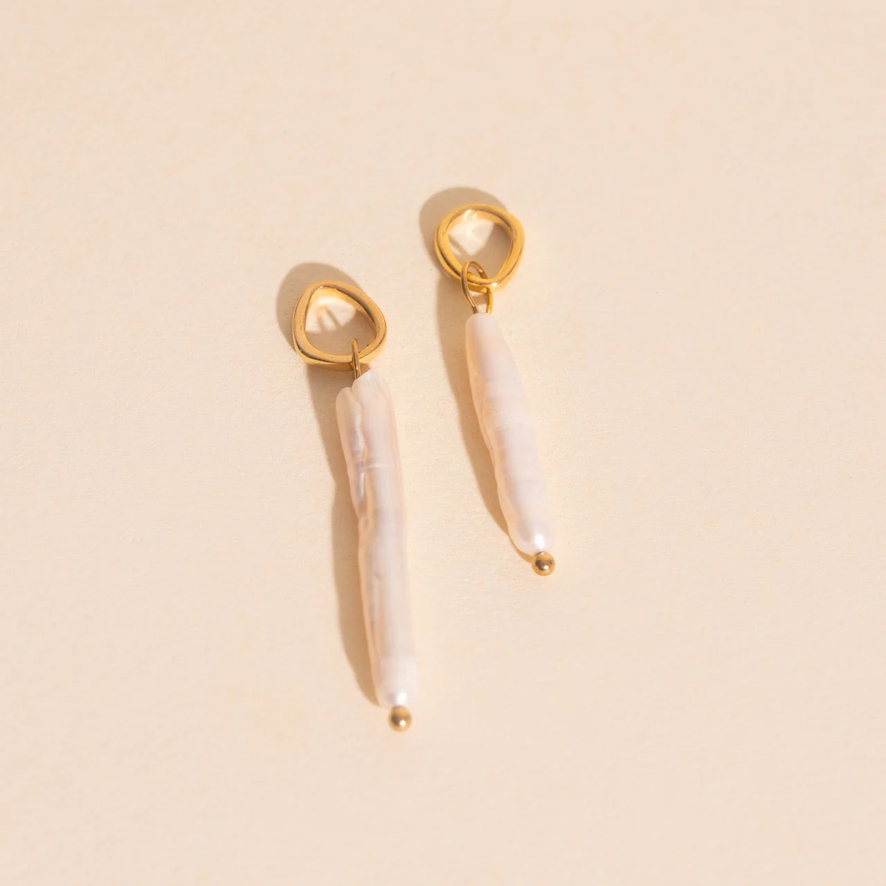 Sailor's Pearl Huggie Hoop Charms - Image 5