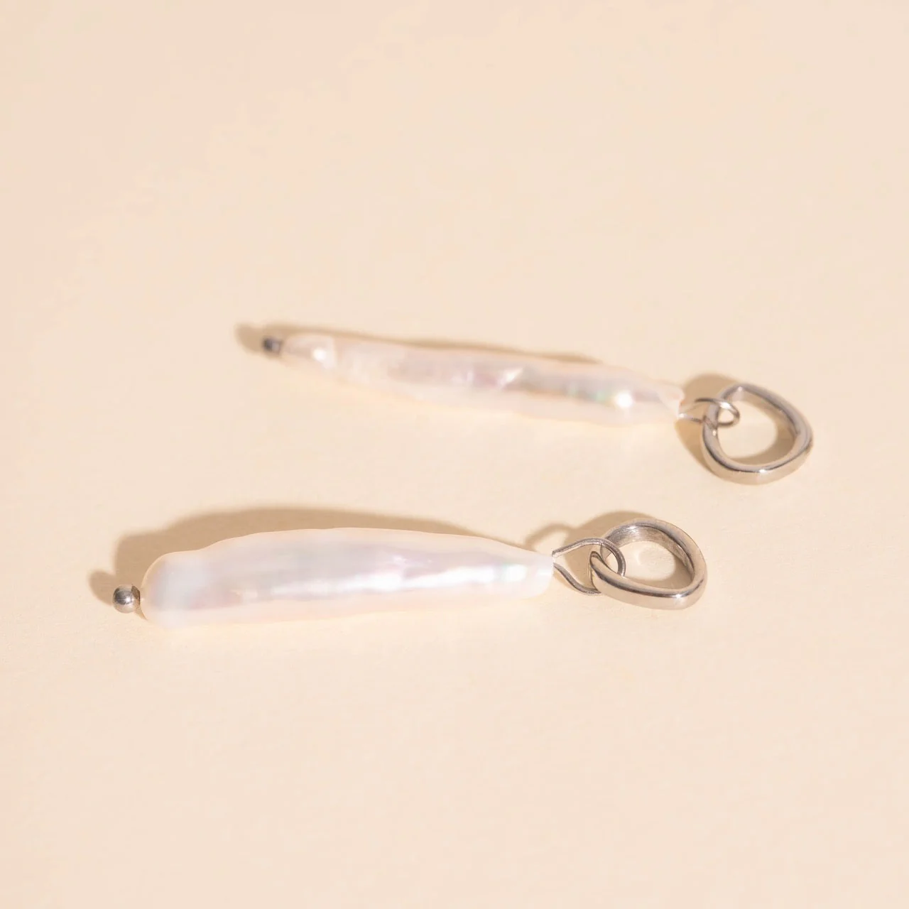 Sailor's Pearl Huggie Hoop Charms - Image 6