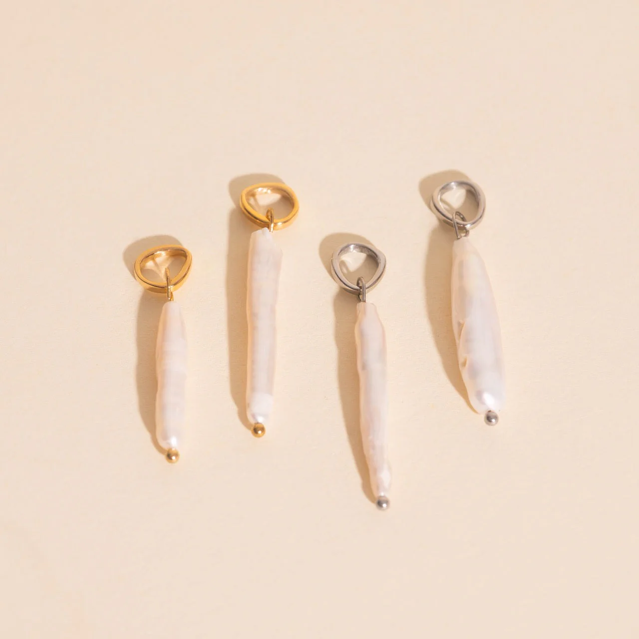 Sailor's Pearl Huggie Hoop Charms - Image 7