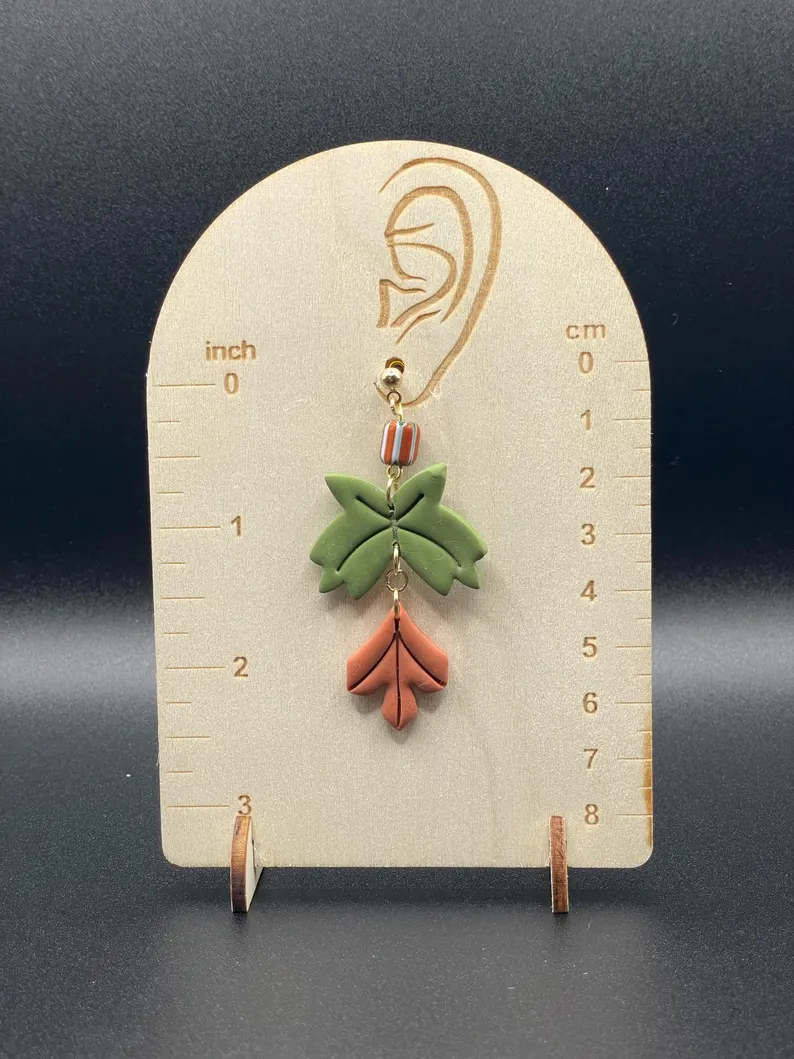 Salem Fall Leaves Dangle Earrings - Image 2