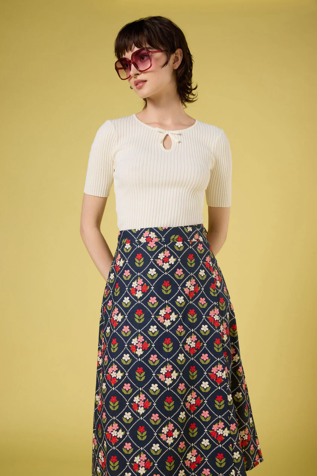 Sara Bow Knit Top