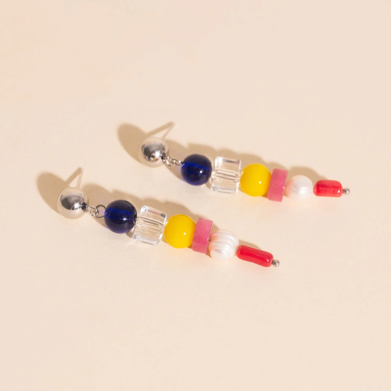 Sea Glass Dangle Stud Earrings - Image 6