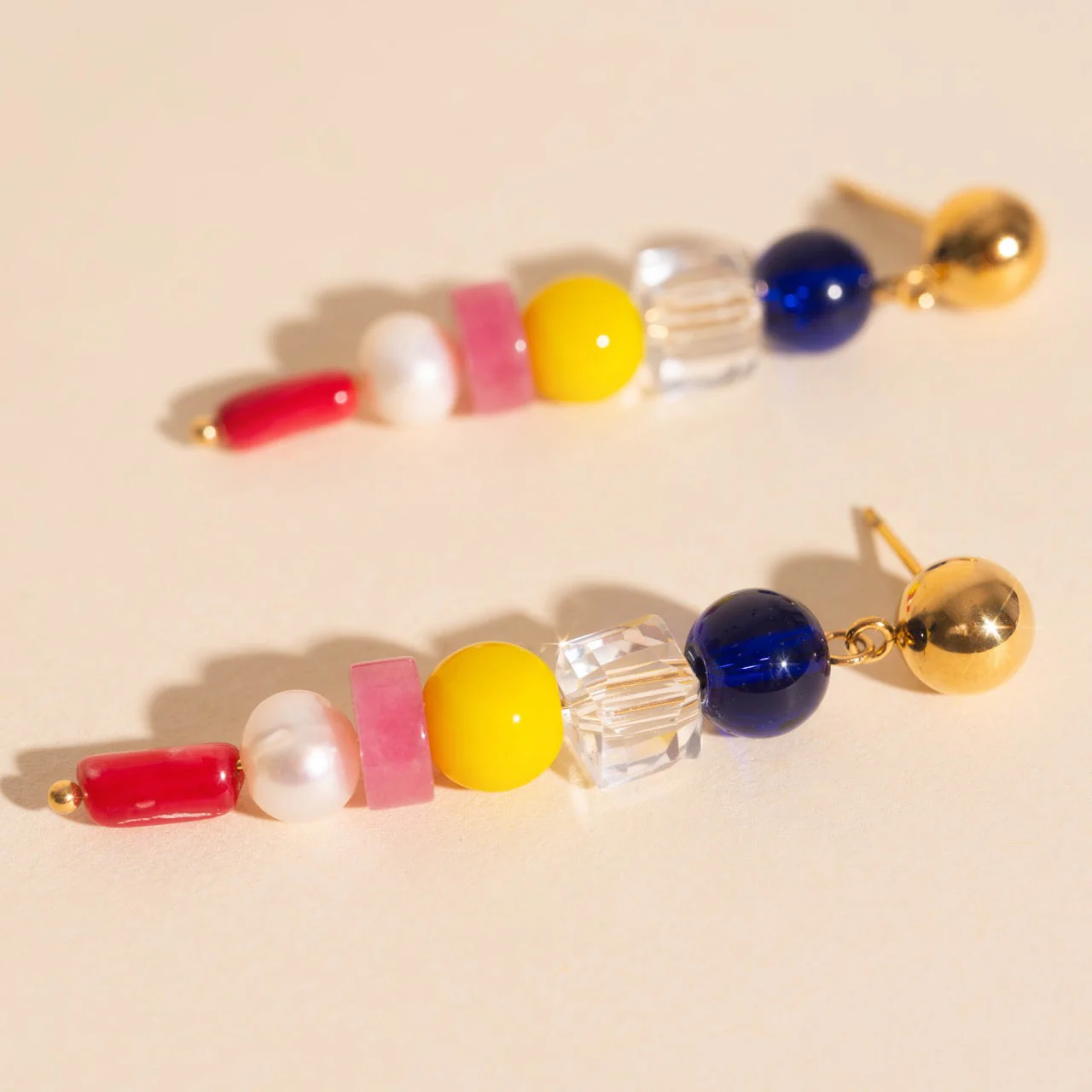 Sea Glass Dangle Stud Earrings - Image 8