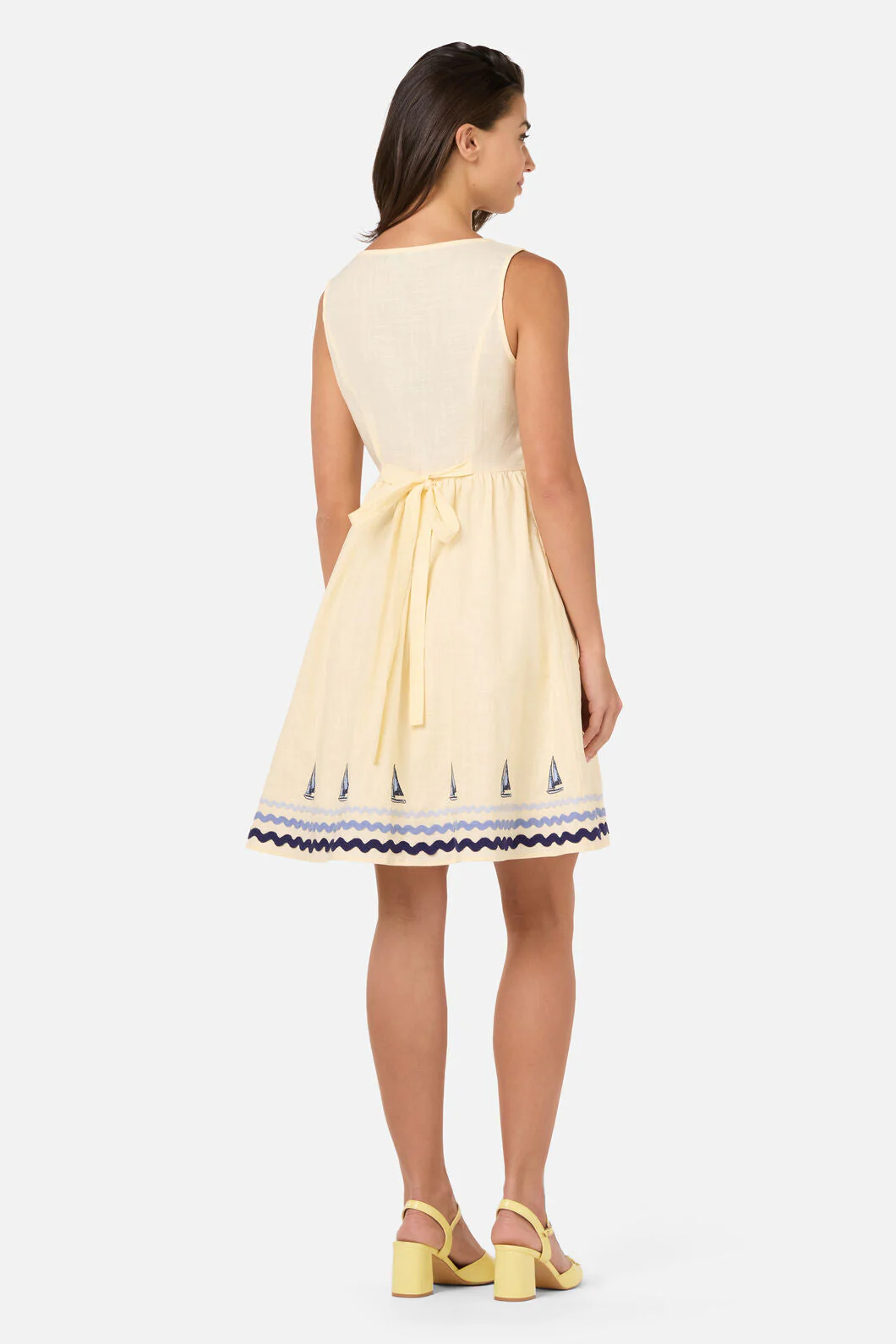 Seaside Toile Emb Mini Dress - Image 5