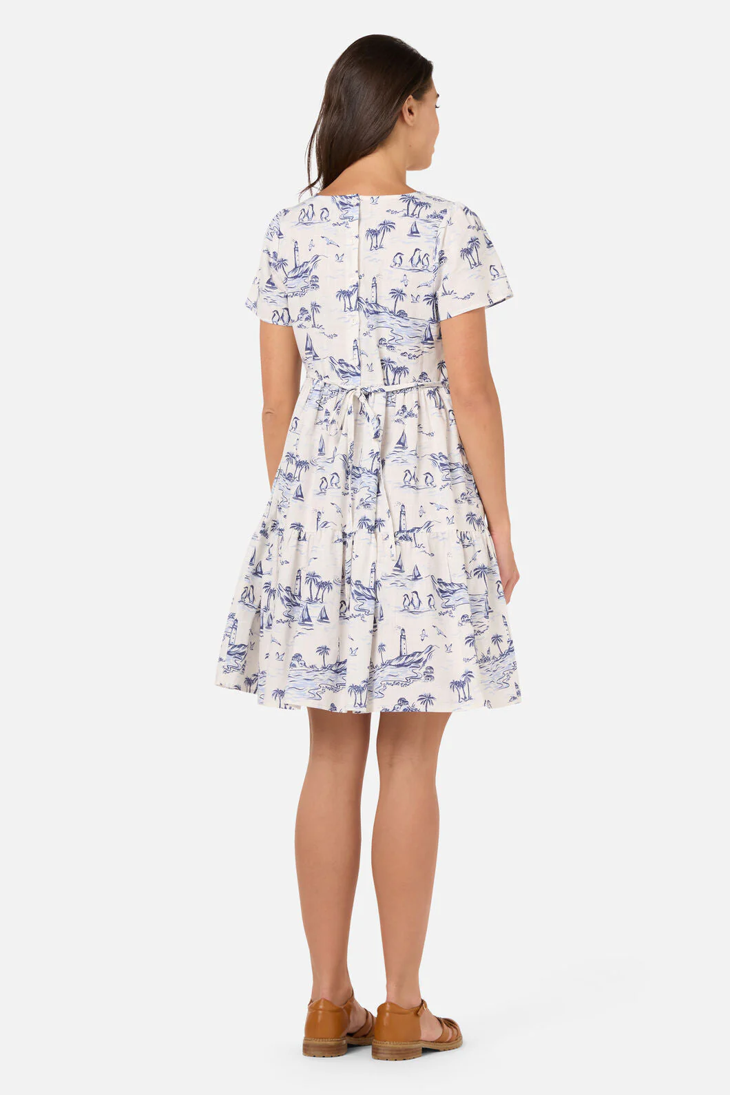 Seaside Toile Mini Dress - Image 5