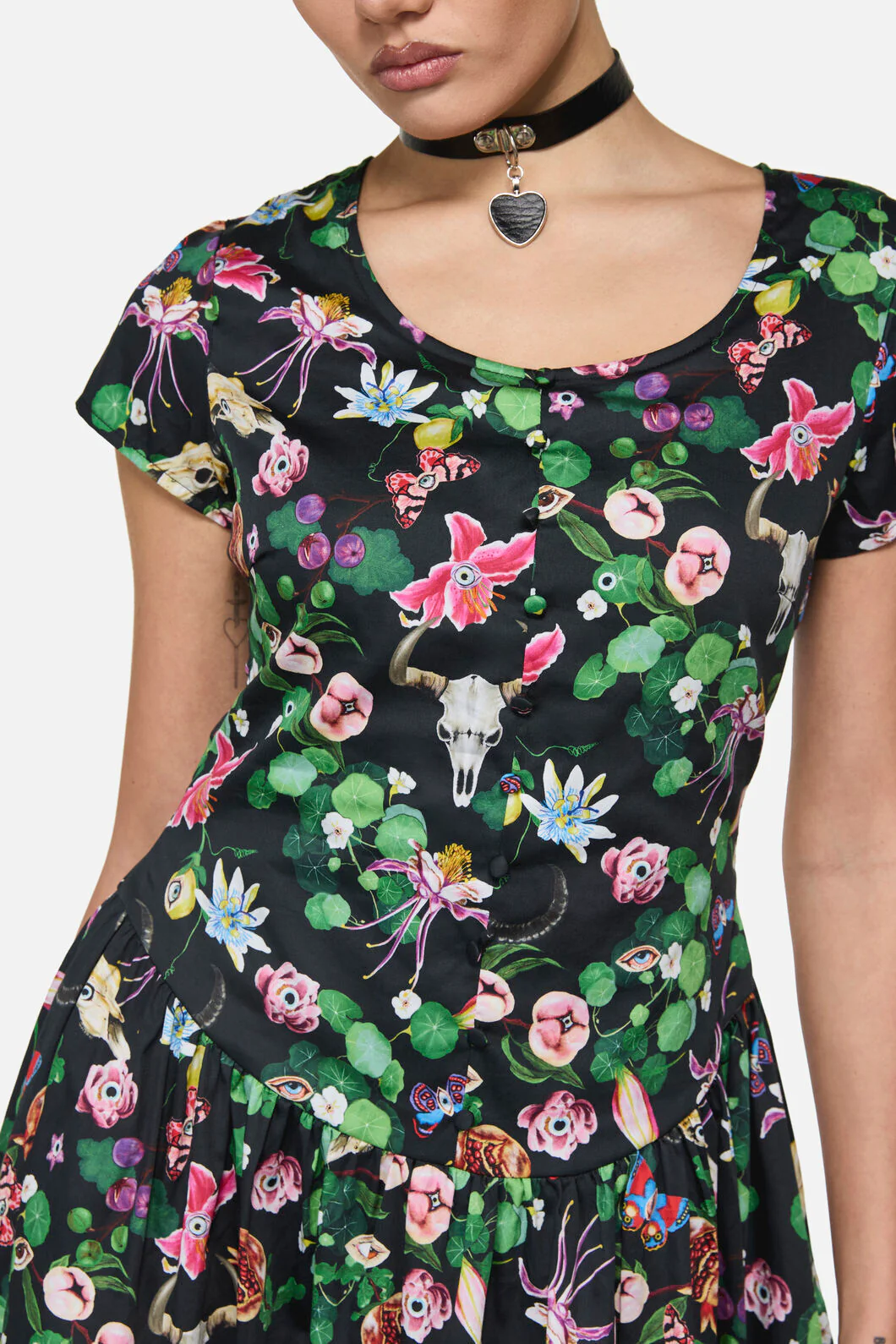 See No Evil Print Midi Dress - Image 2