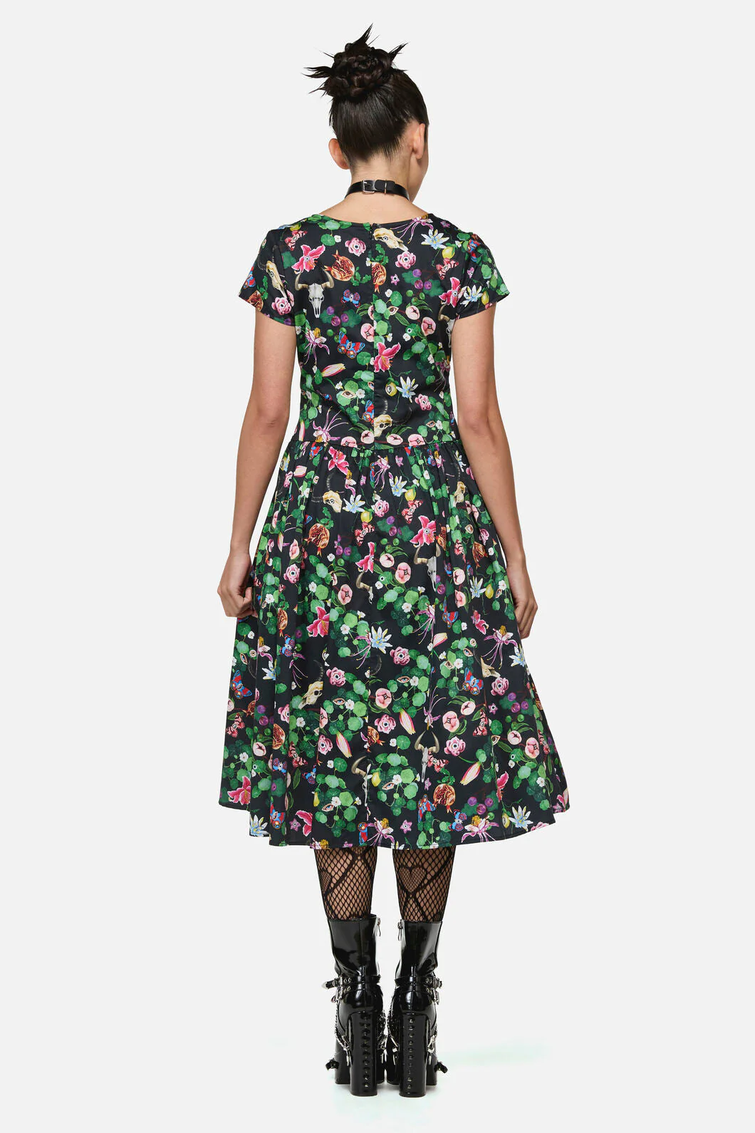 See No Evil Print Midi Dress - Image 5