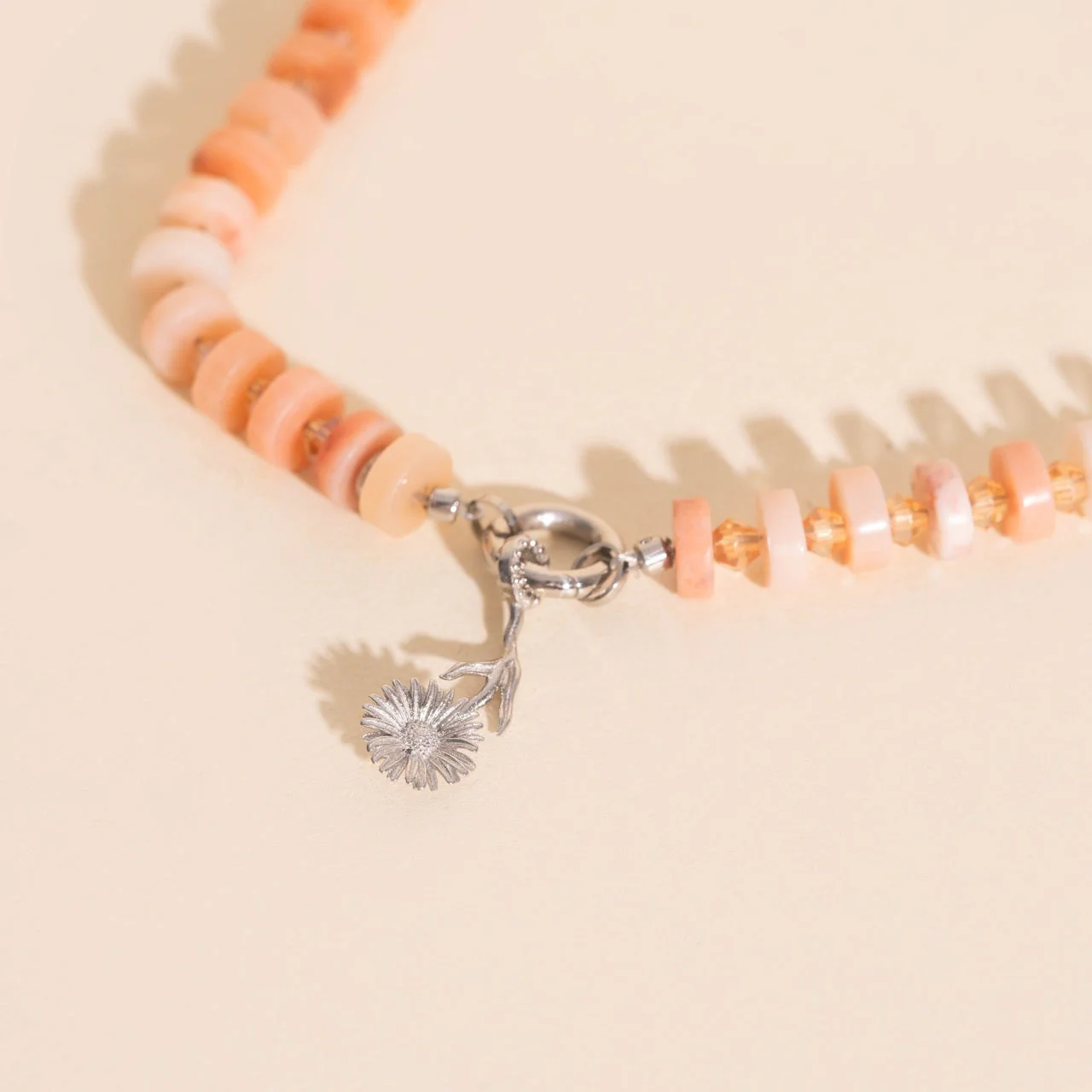 September Aster Birth Flower Necklace Charm - Image 3