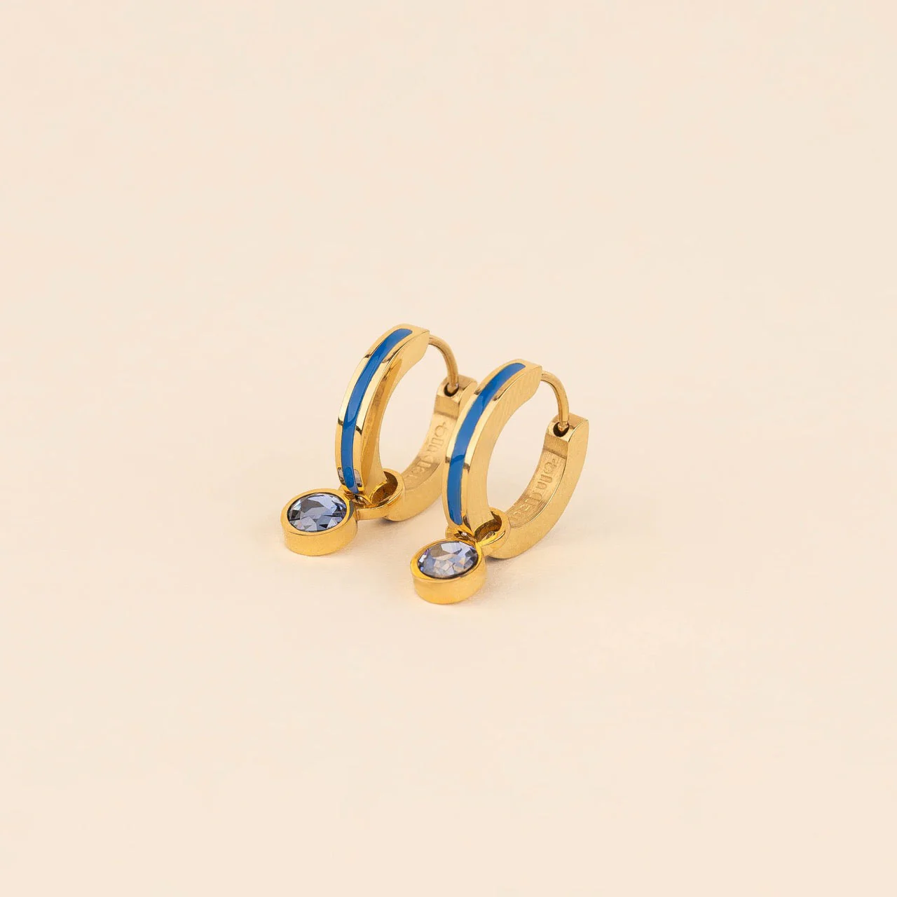 September Birthstone Huggie Hoop Charms - Image 3