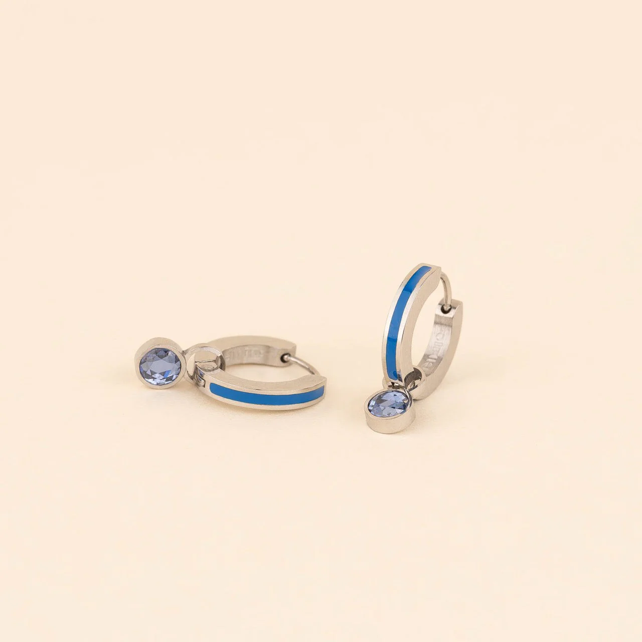 September Birthstone Huggie Hoop Charms - Image 5
