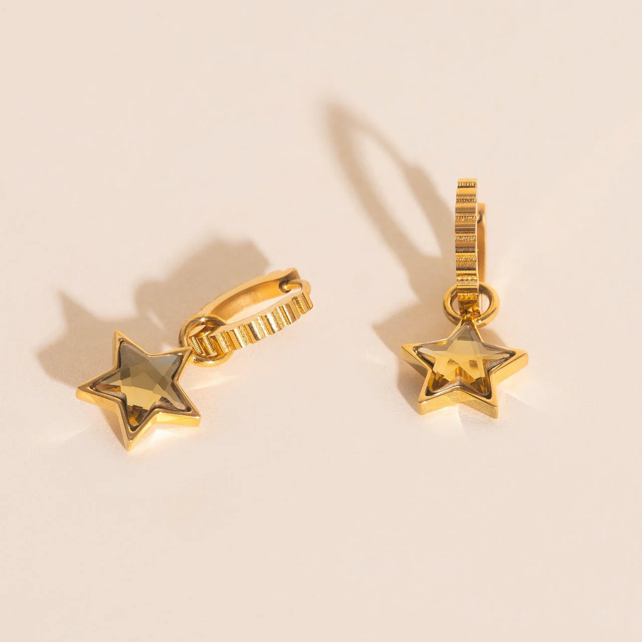 Shiny Star Huggie Hoop Charms - Image 2