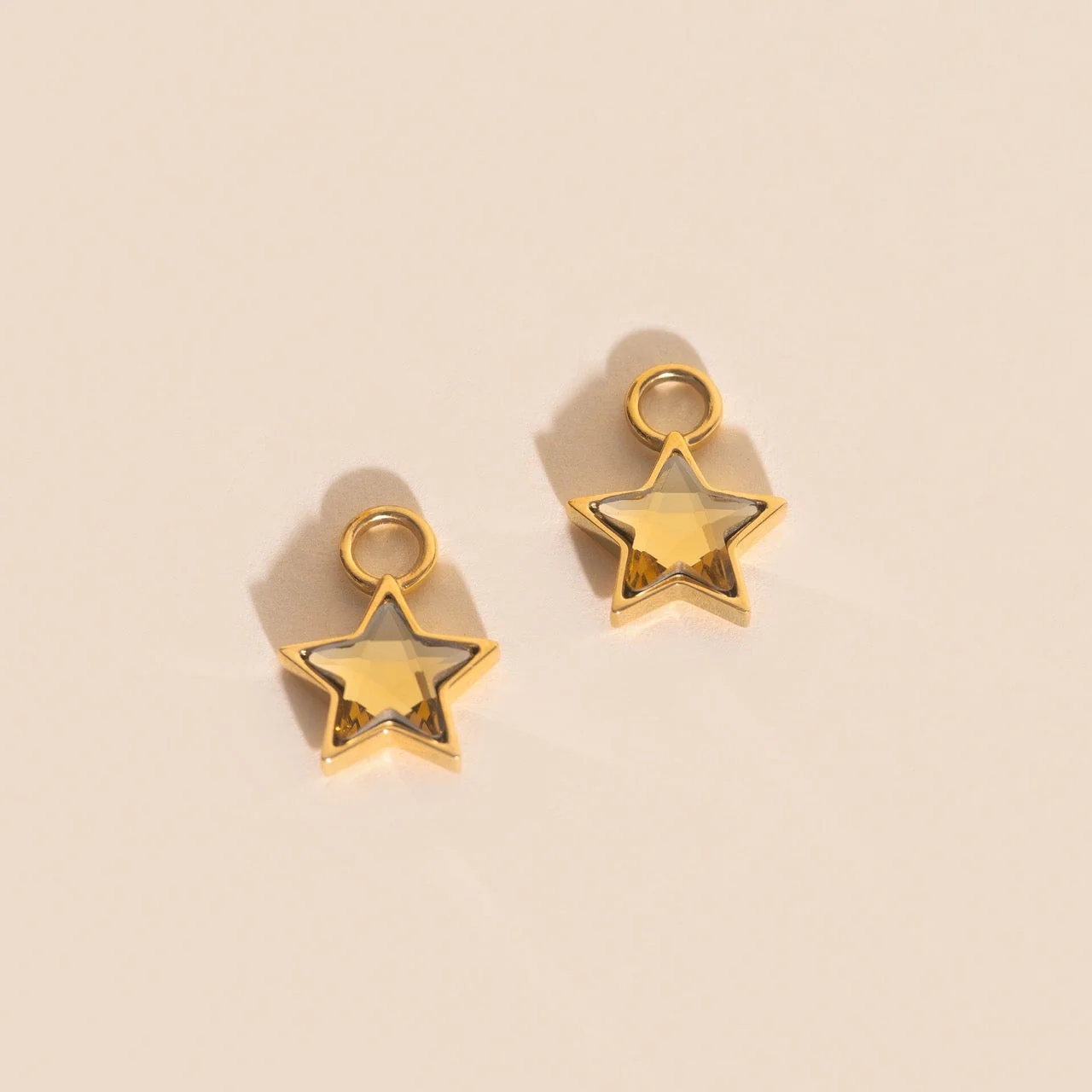 Shiny Star Huggie Hoop Charms - Image 3