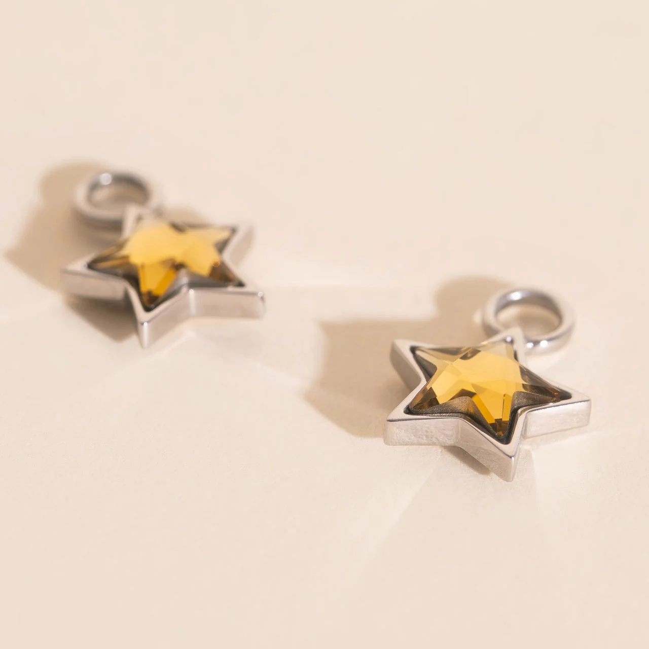 Shiny Star Huggie Hoop Charms - Image 5