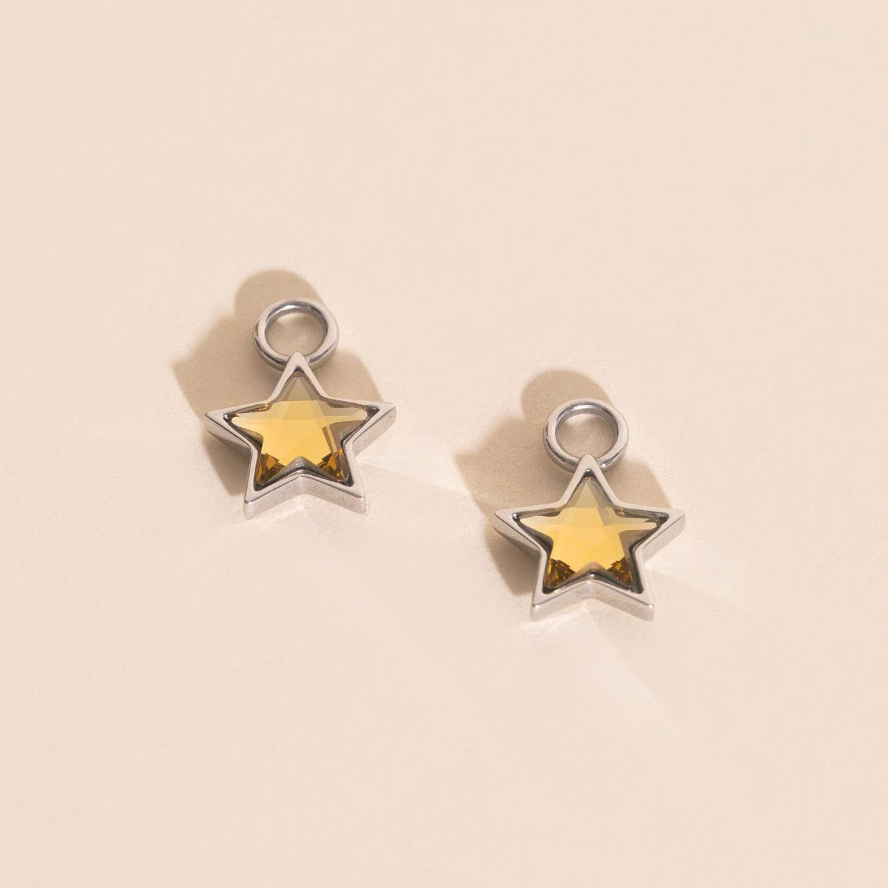 Shiny Star Huggie Hoop Charms - Image 6