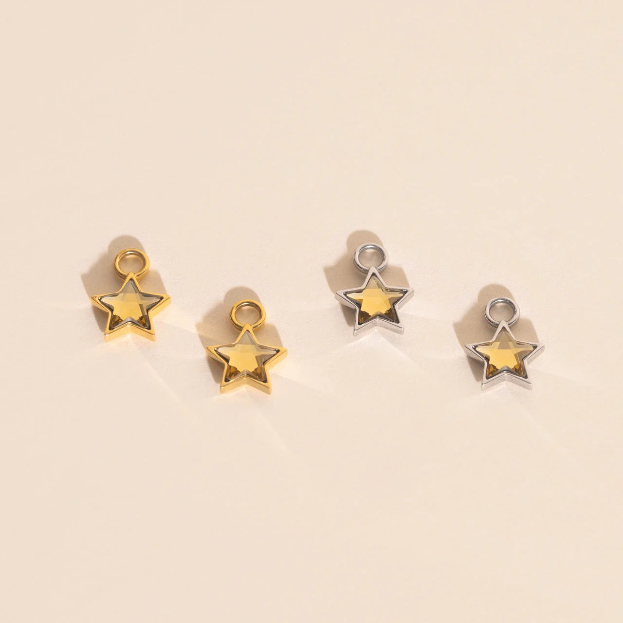 Shiny Star Huggie Hoop Charms - Image 8