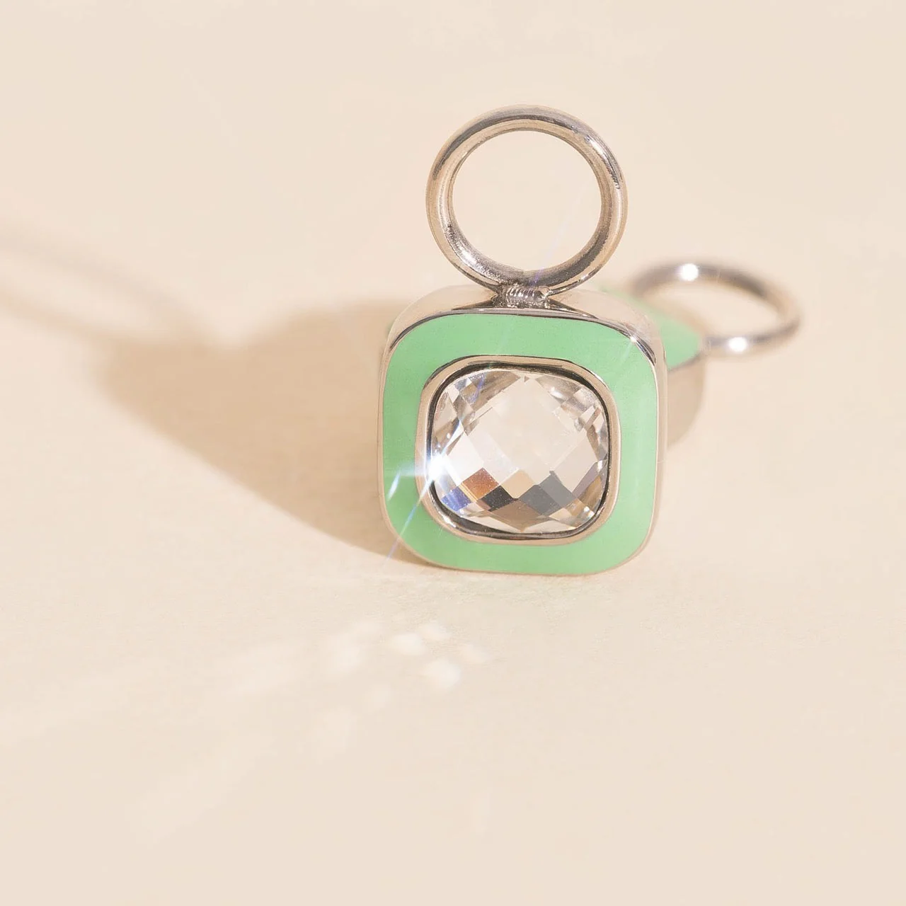 Showgirl Chunky Huggie Hoop Charm - Image 2
