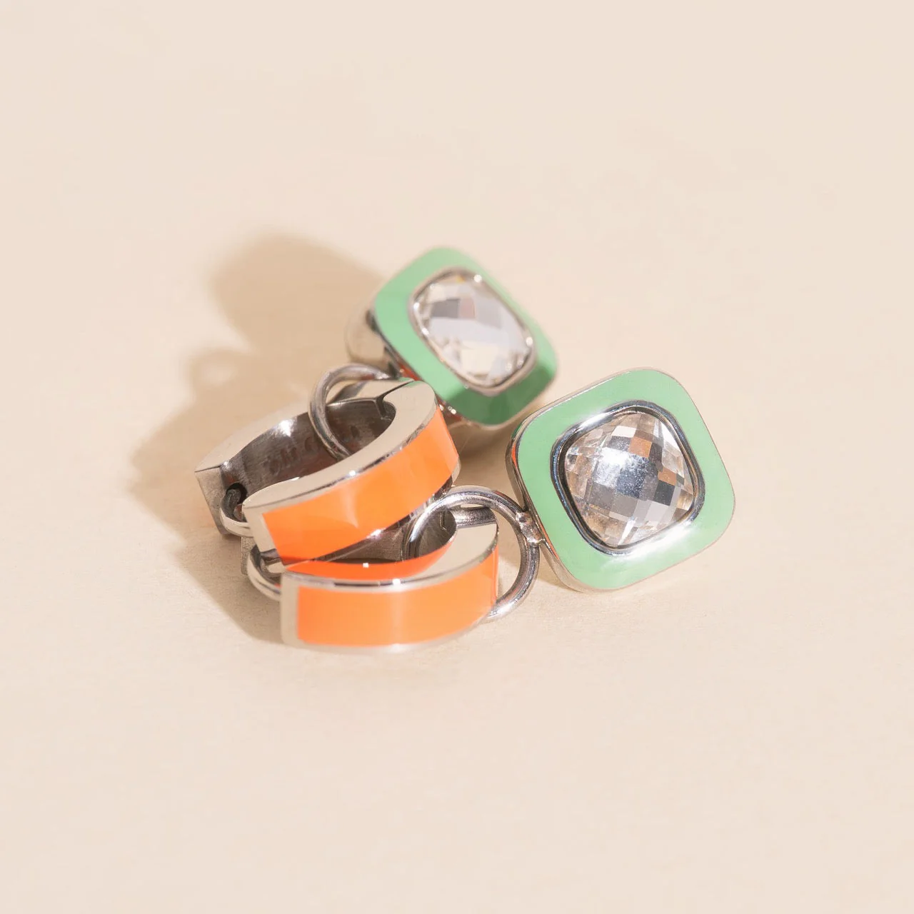 Showgirl Chunky Huggie Hoop Charm - Image 4