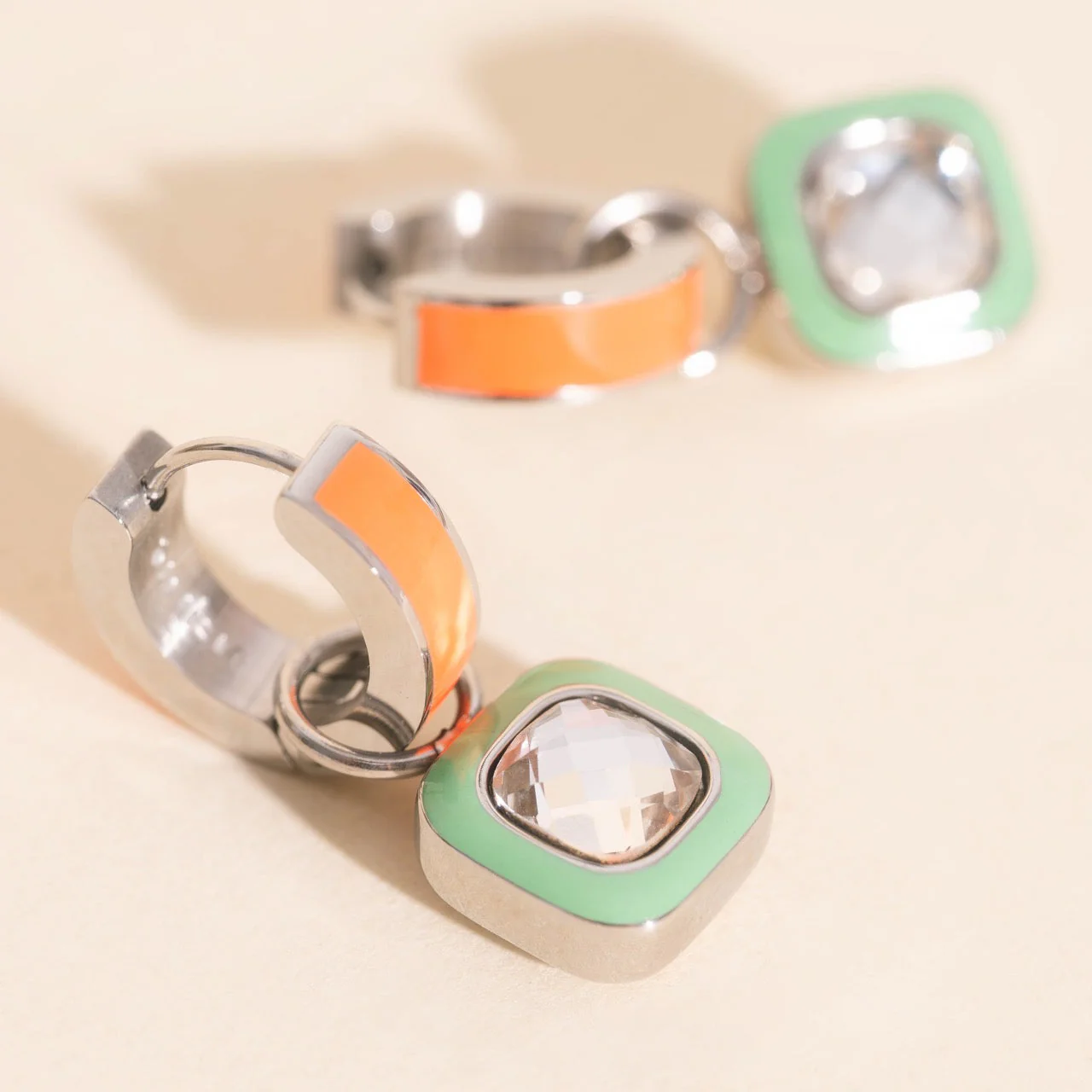 Showgirl Chunky Huggie Hoop Charm - Image 7