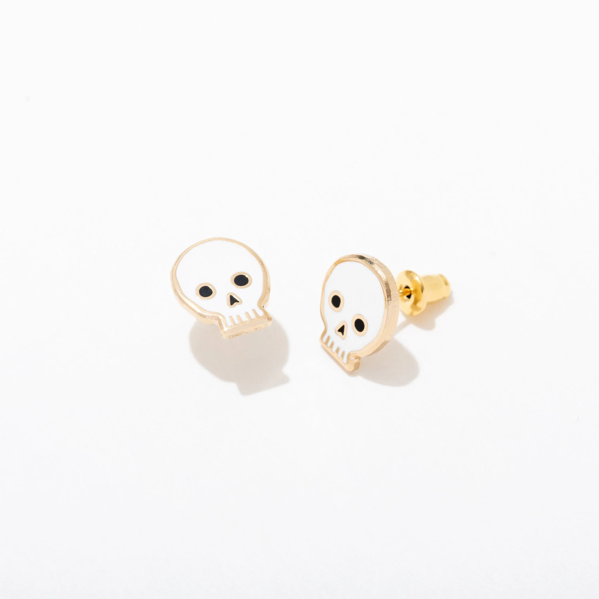 Skull Stud Earrings - Image 3