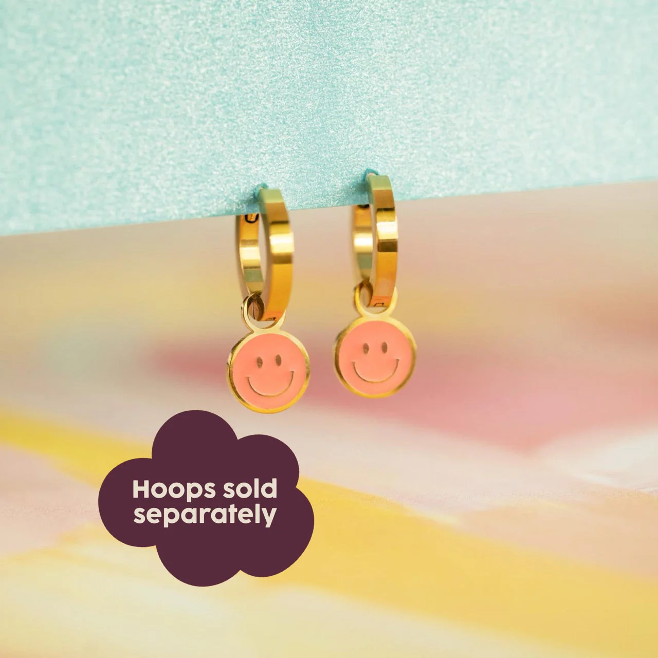 Smiley Huggie Hoop Charms - Image 9