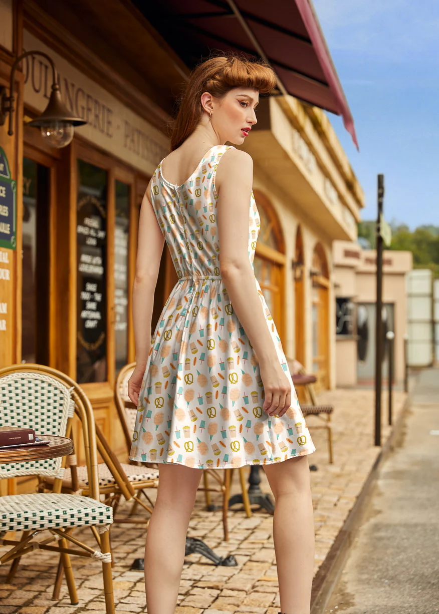 Snacks Shorter Length Fit & Flare Dress - Image 3