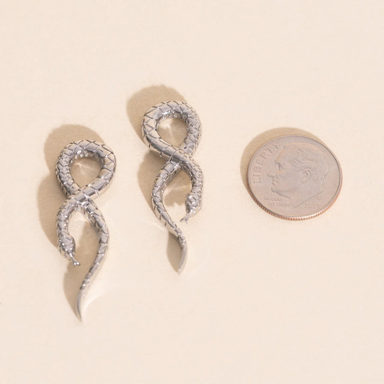 Snake Chunky Huggie Hoop Charms - Image 11