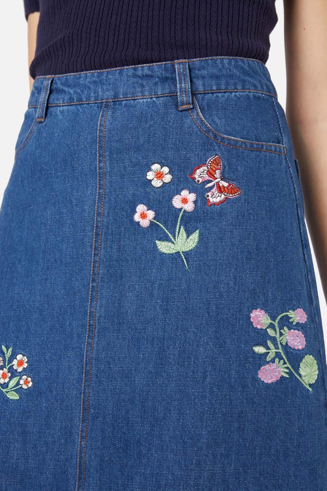 Snake Embroidered Skirt - Image 5