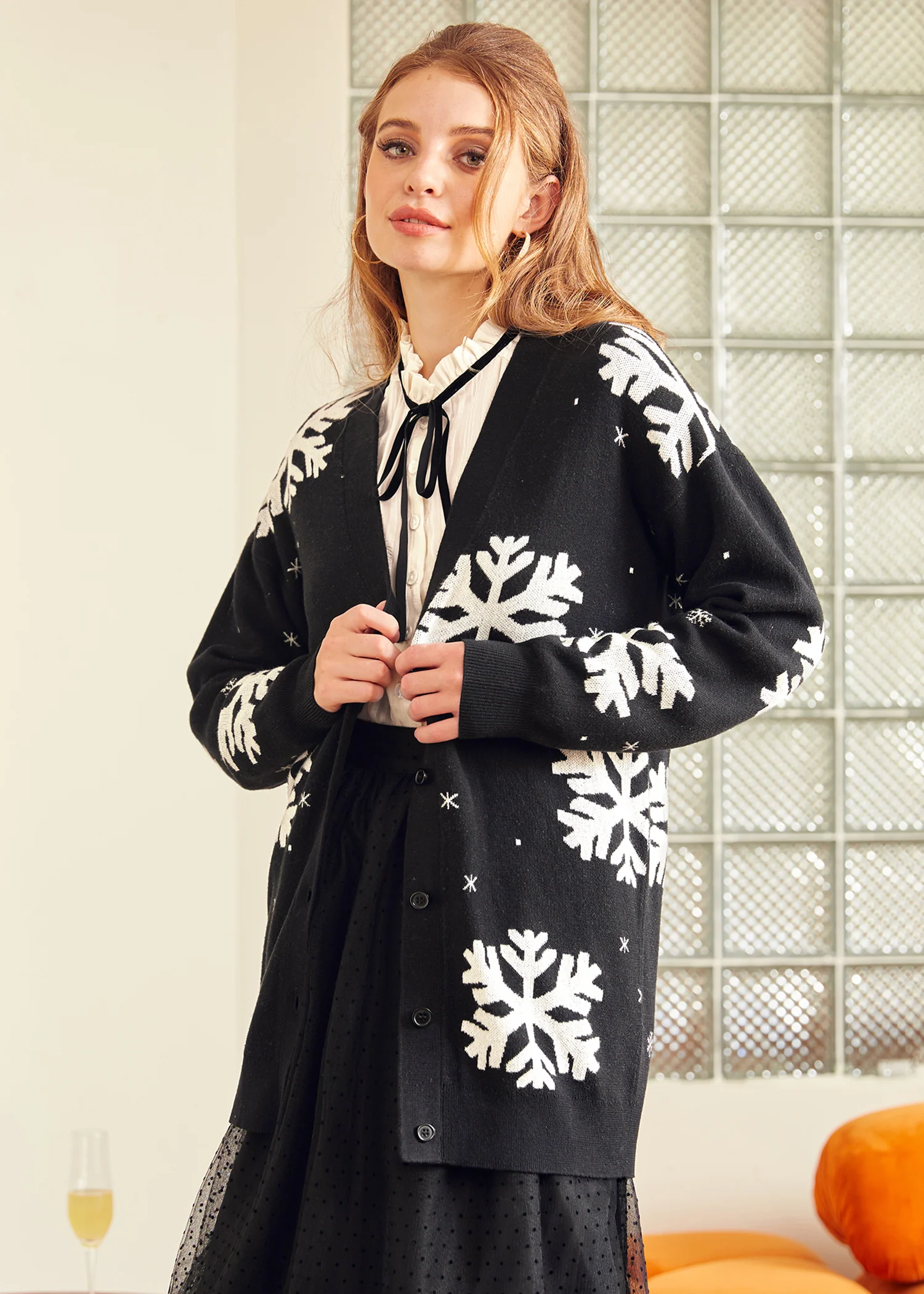 Whispers of Winter Snowflake Sweater - Image 3