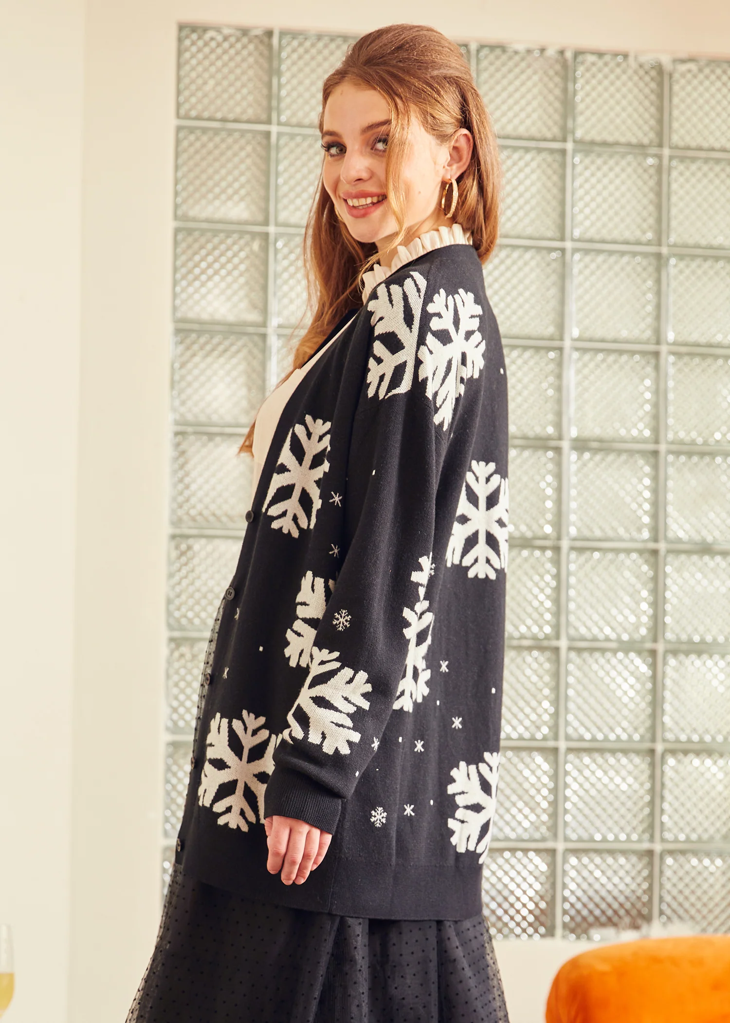 Whispers of Winter Snowflake Sweater - Image 4