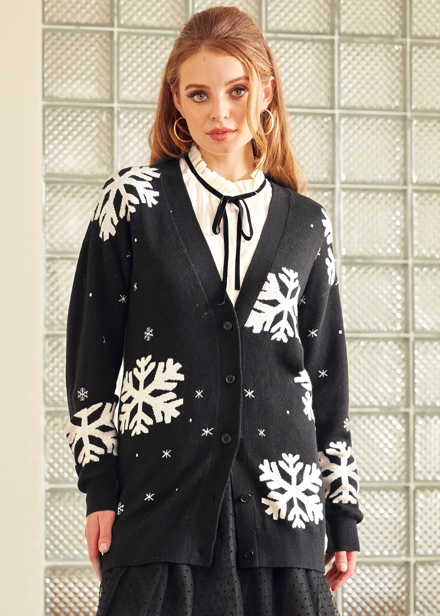 Whispers of Winter Snowflake Sweater - Image 5
