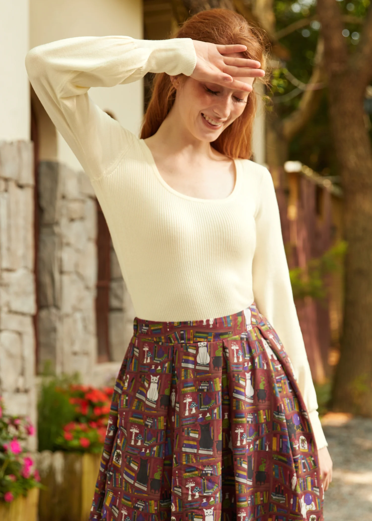 Sock Hop Sensation Long Sleeve Scoopneck top - Image 3