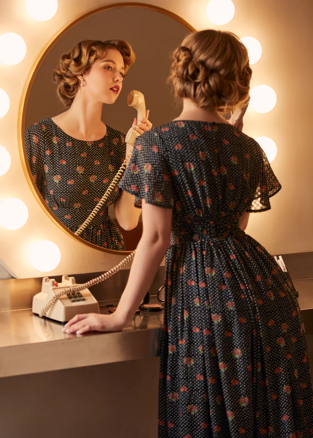 Sound of the Music Cape Sleeve Dress