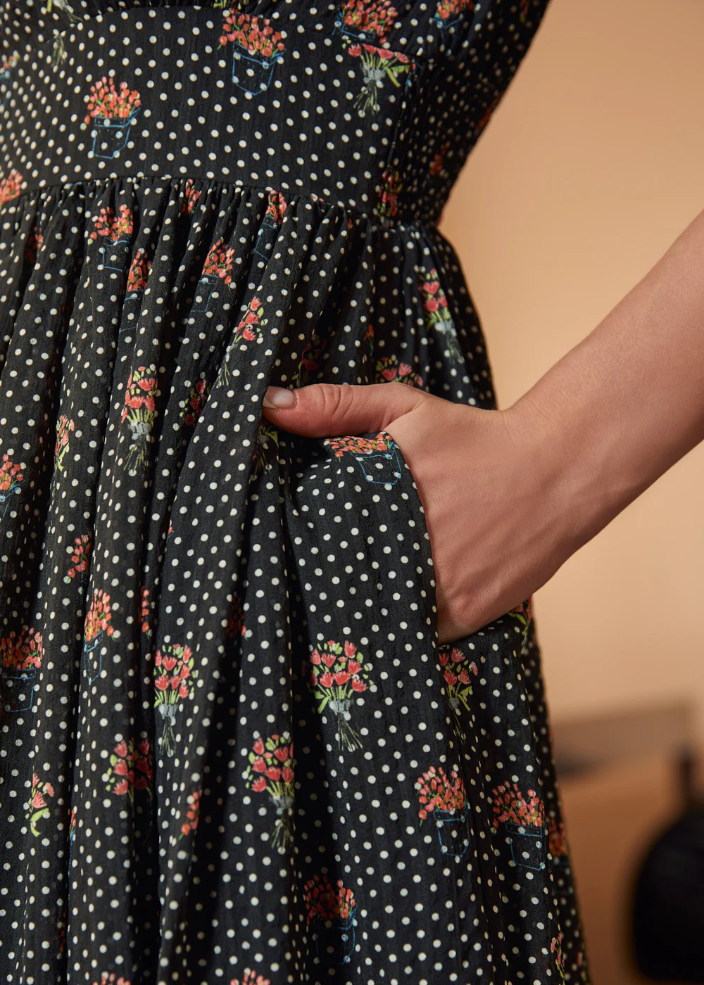 Sound of the Music Cape Sleeve Dress - Image 3