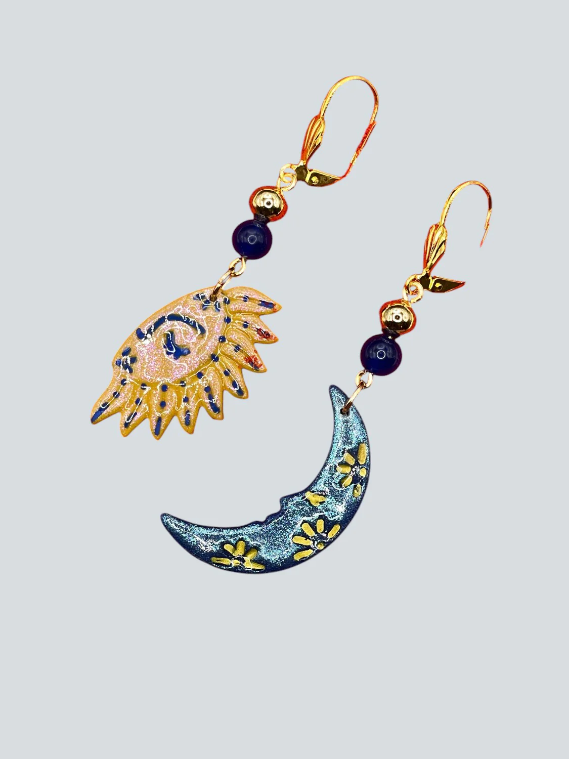 Sparkly Sun & Moon Earrings - Image 4