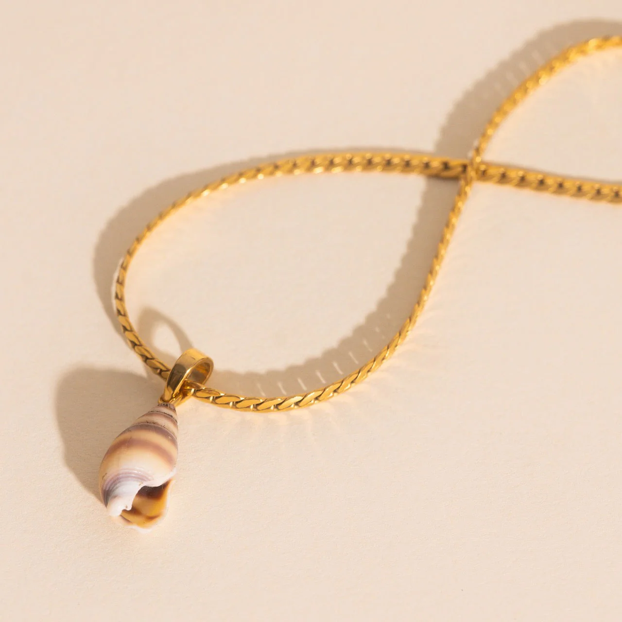 Spiral Shell Necklace Charm - Image 4