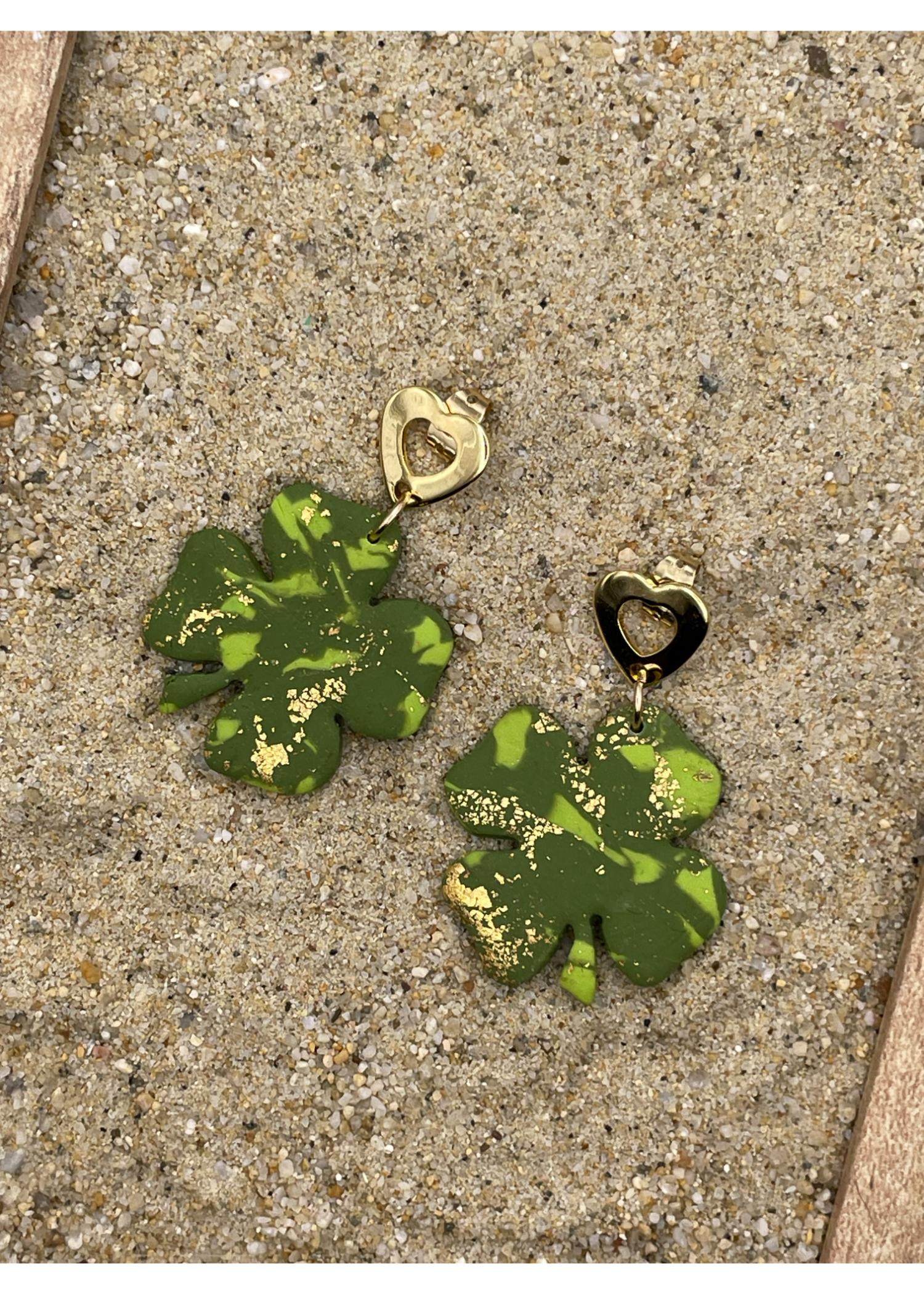 Lucky Clover St Patty's Day Earrings
