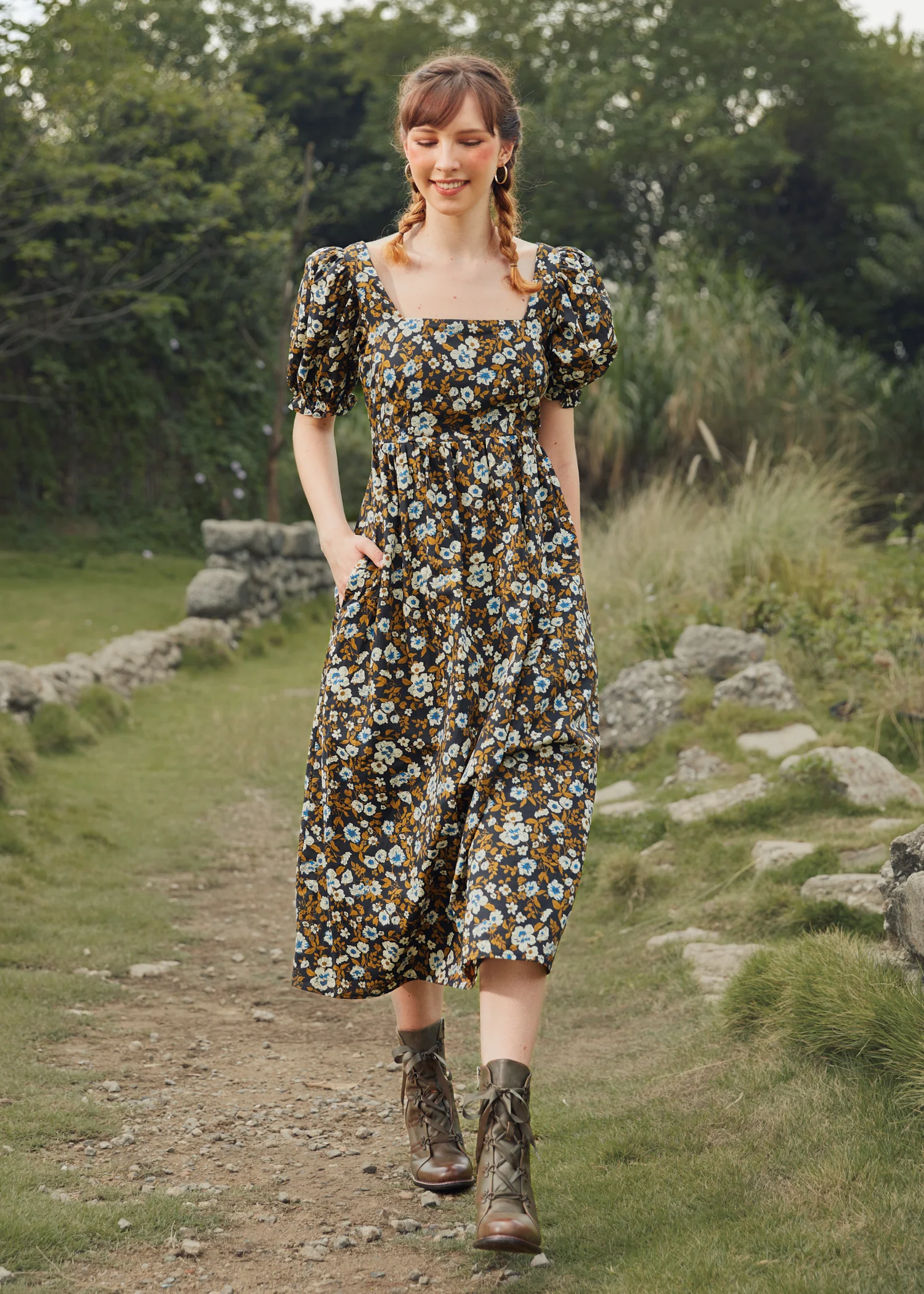 Garden Stroll Fit & Flare Dress - Image 6