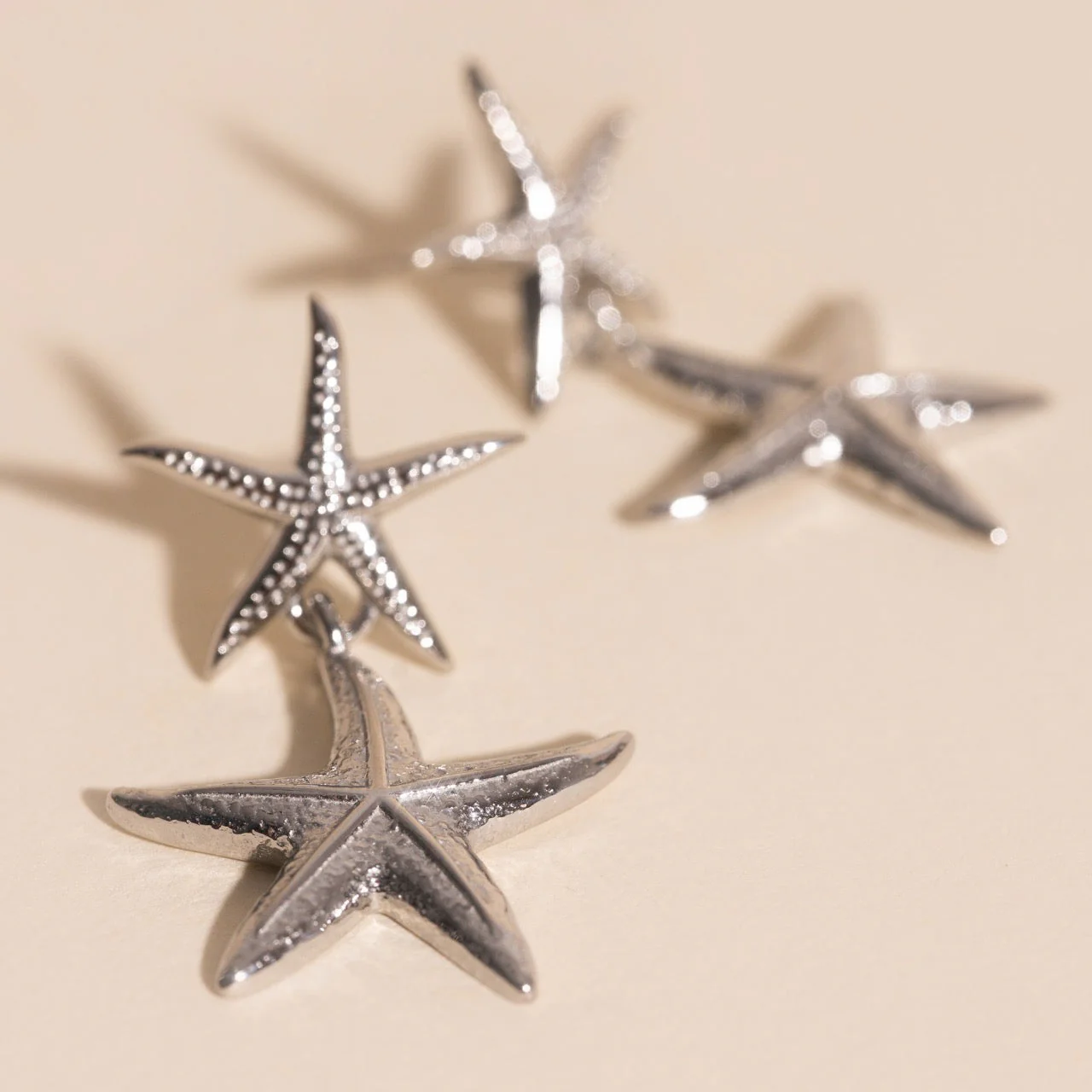 Starfish Dangle Stud Earrings - Image 2