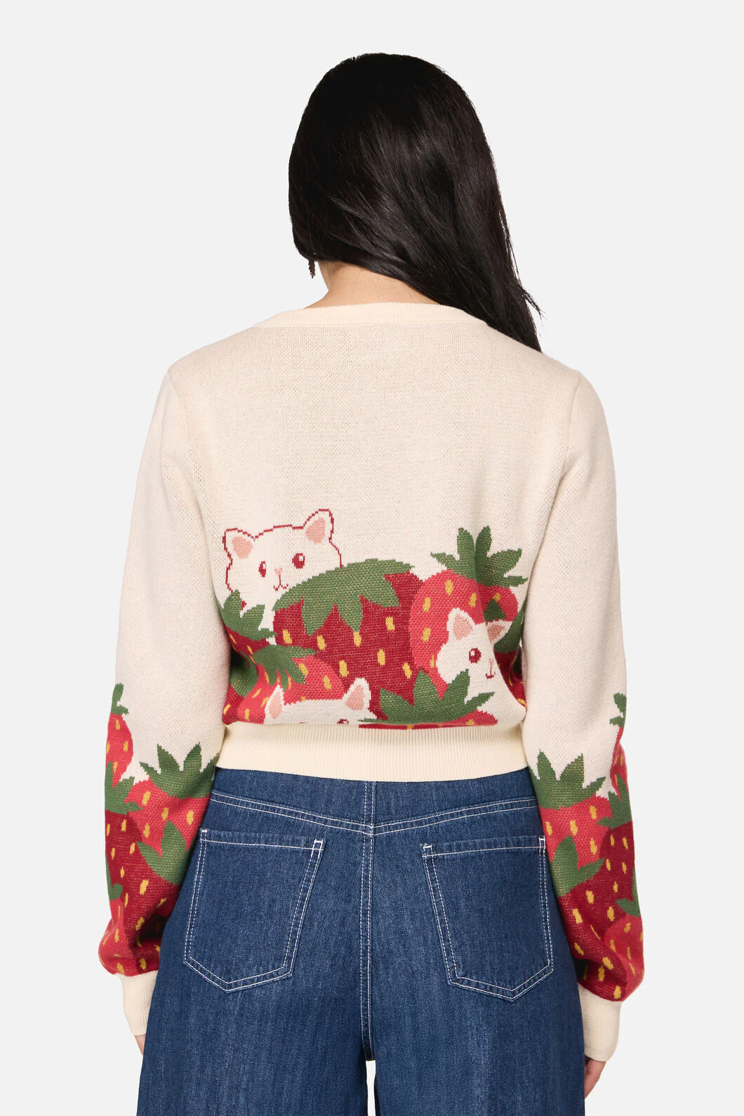 Strawberry Cat Cardigan - Image 5