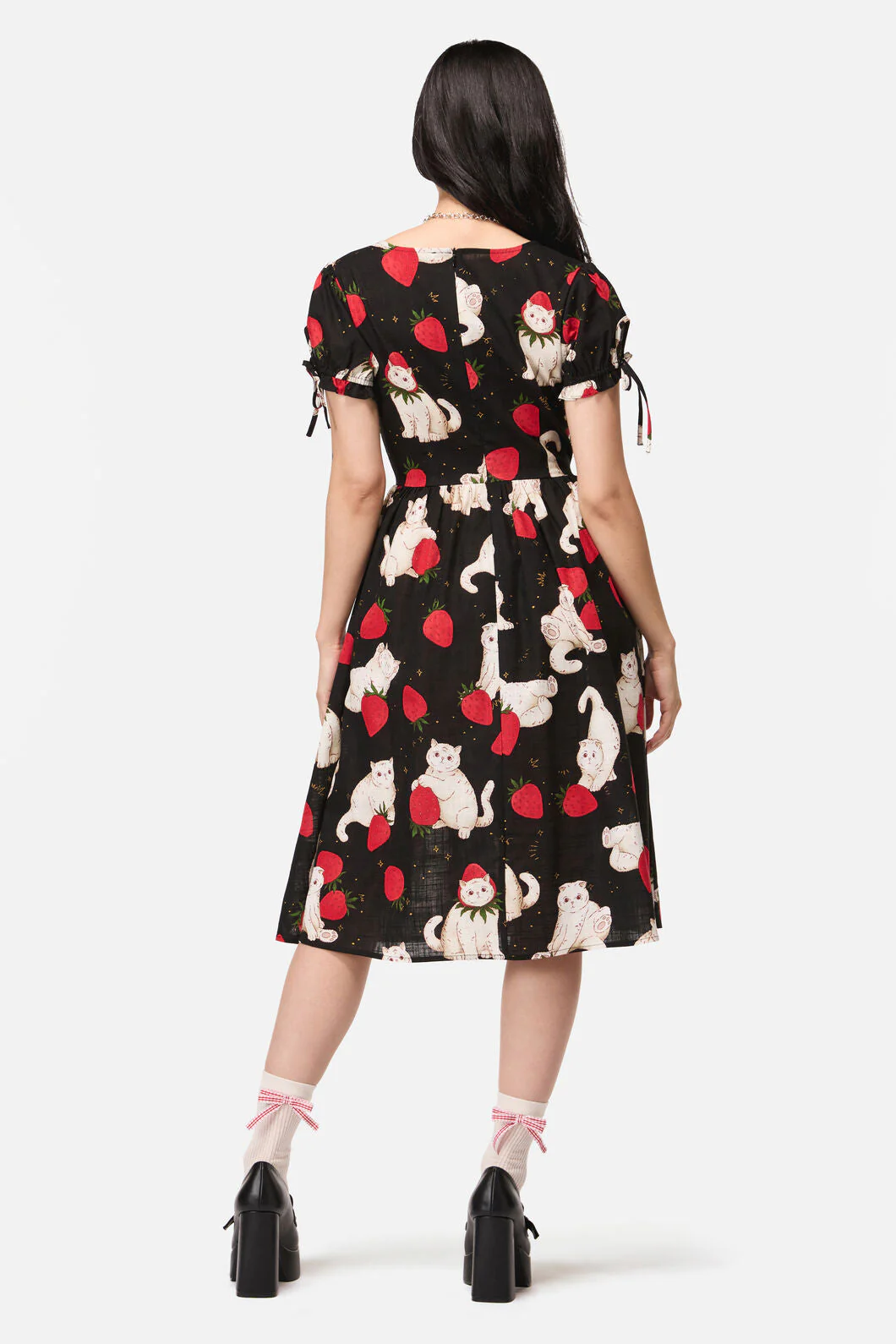 Strawberry Cat Repeat Dress - Image 5