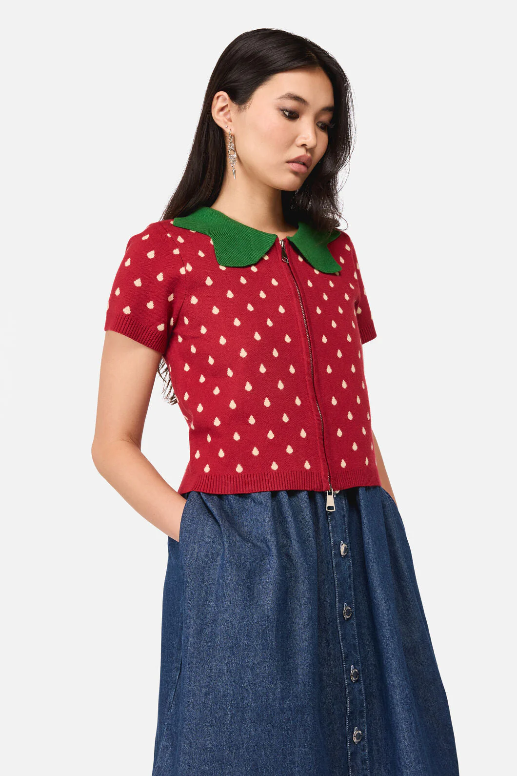 Strawberry Leaf Cardigan - Image 2